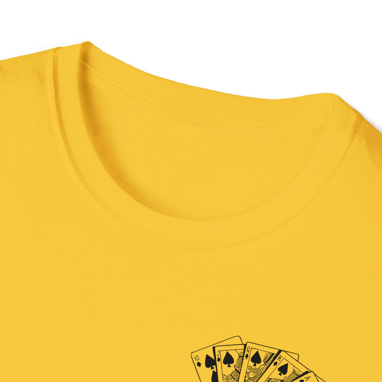 Royal Flush Poker Time to Play T-shirt Front and Back Design