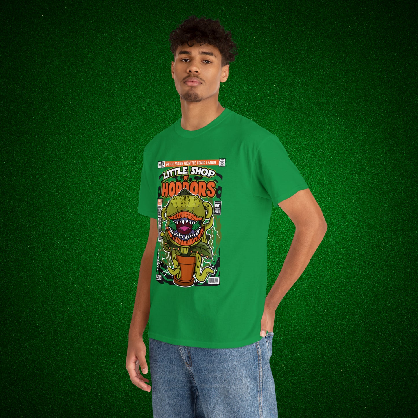 Little Shop of Horrors Audrey Pop Culture Mock Comic Cover heavy cotton T-shirt
