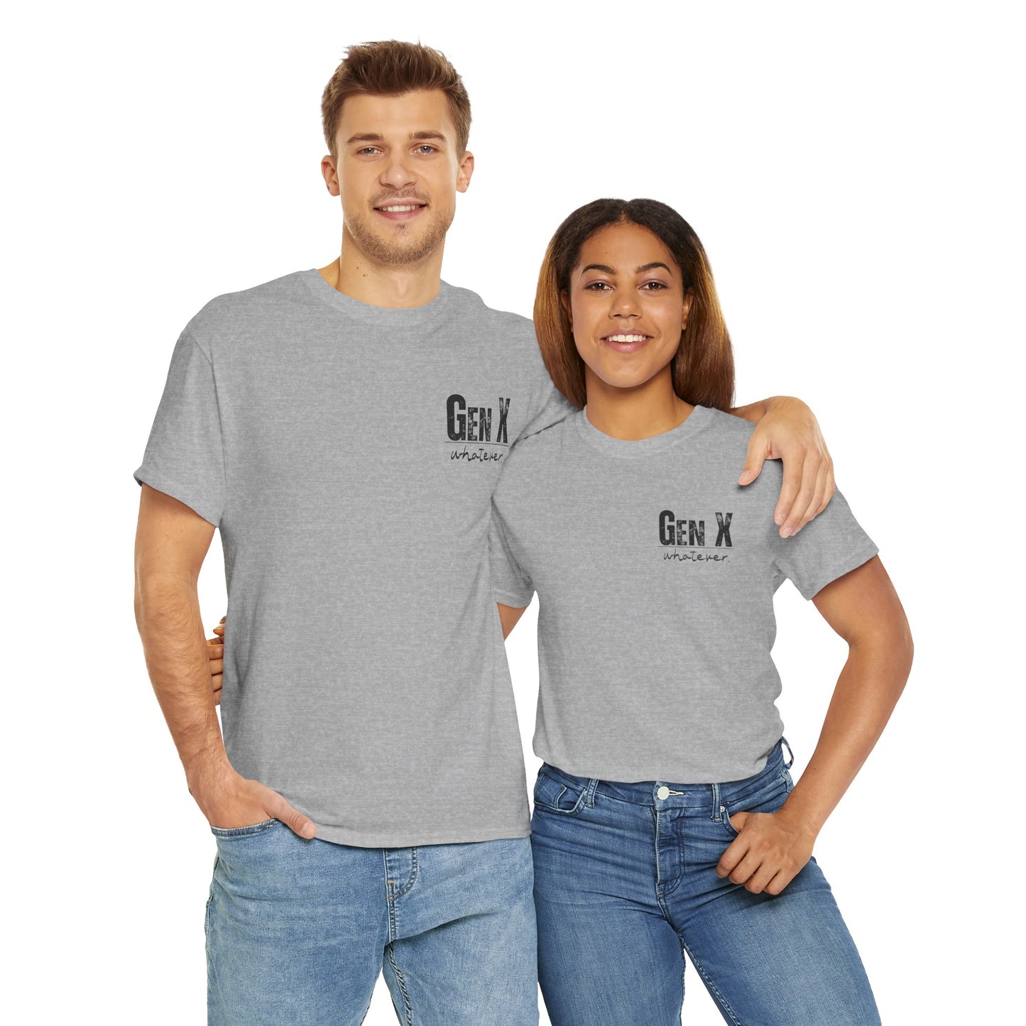 GEN X Definition Unisex Heavy Cotton T-Shirt Front & Back
