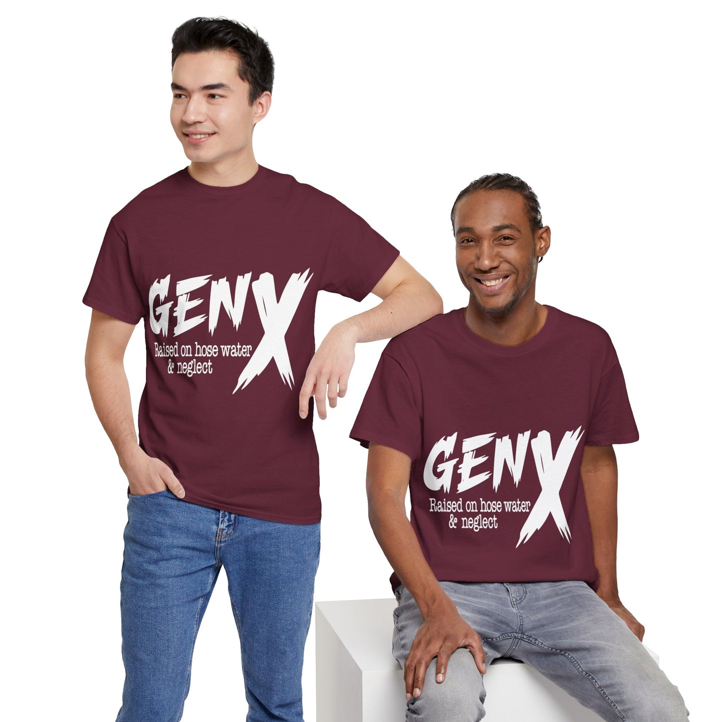 GEN X Raised On Hose Water & Neglect Tshirt Unisex Heavy Cotton