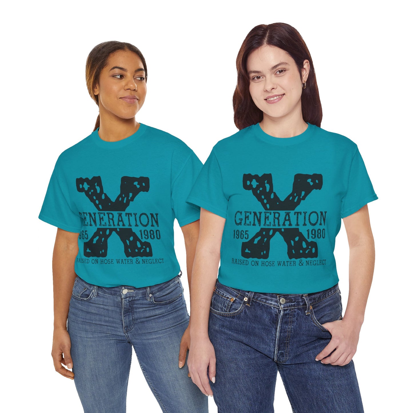 Copy of GEN X Raised On Hose Water & Neglect Tshirt Unisex Heavy Cotton