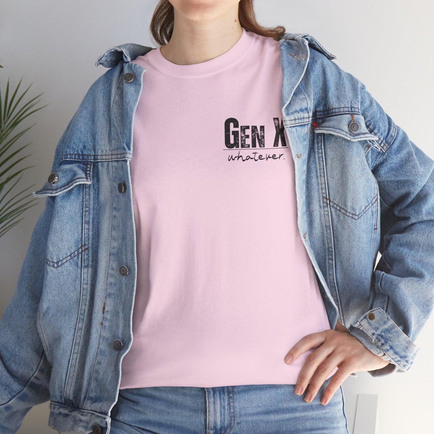 GEN X Definition Unisex Heavy Cotton T-Shirt Front & Back