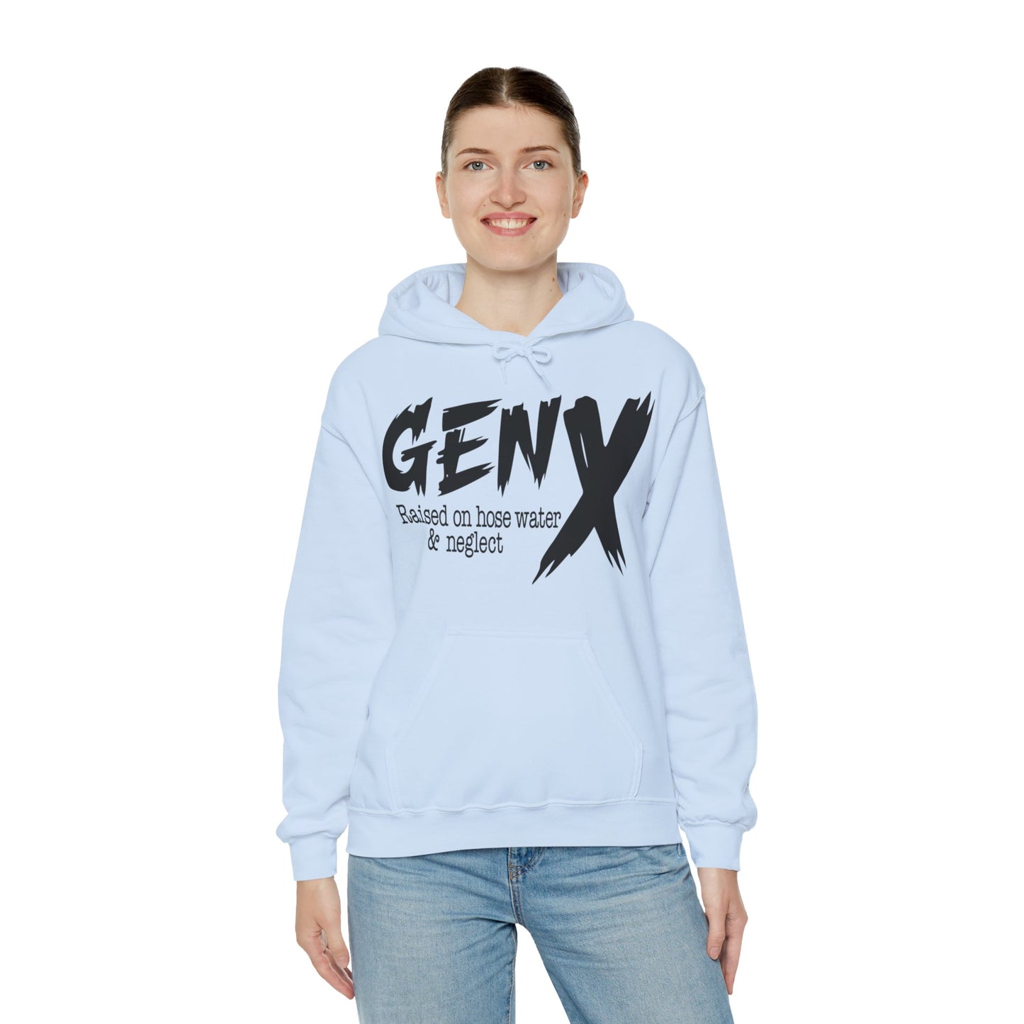 Gen X Raised on Hose Water & Neglect Unisex Heavy Blend™ Hooded Sweatshirt