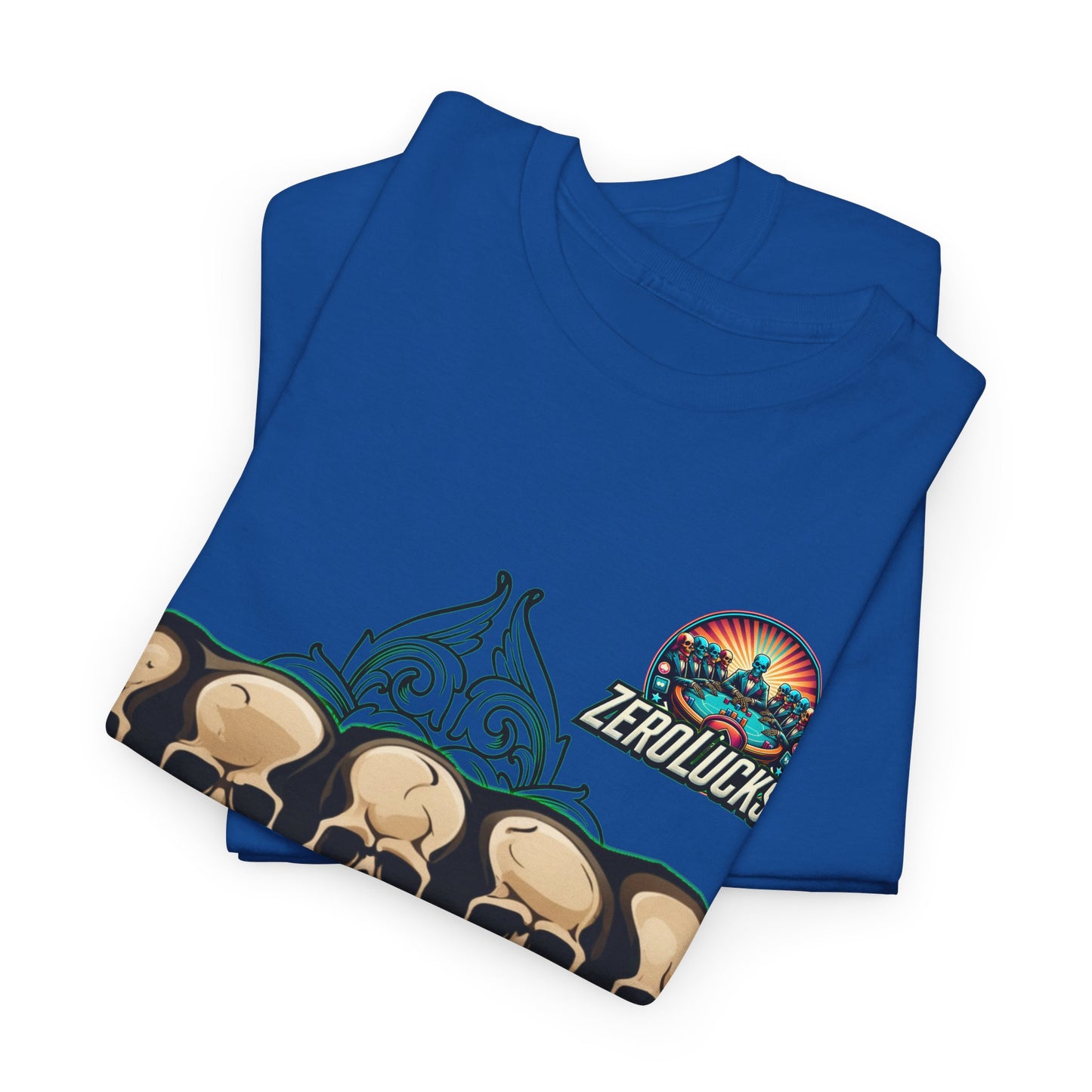 No Lucks Skulls with Spade T-shirt Unisex Heavy Cotton
