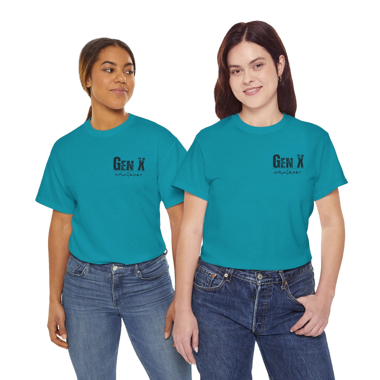 GEN X Definition Unisex Heavy Cotton T-Shirt Front & Back
