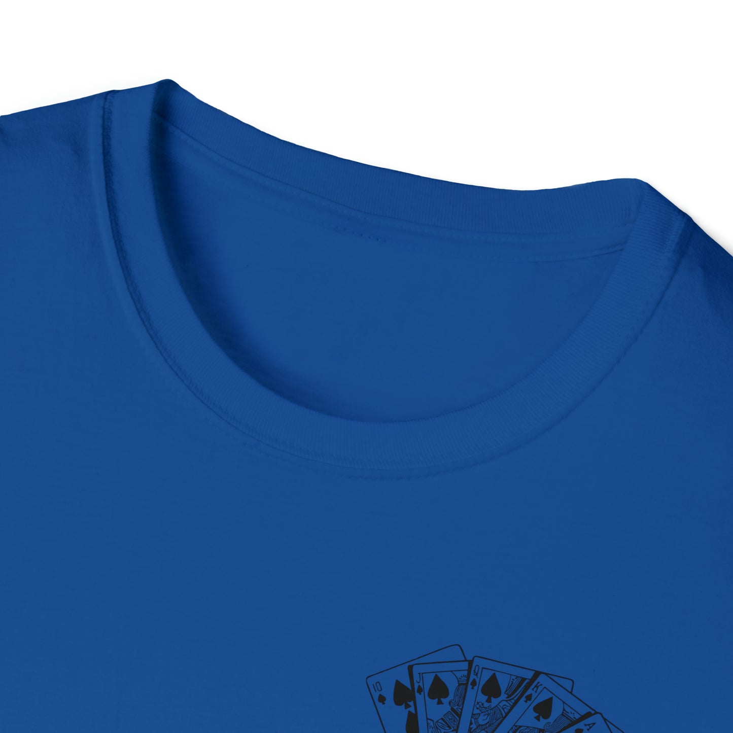 Royal Flush Poker Time to Play T-shirt Front and Back Design
