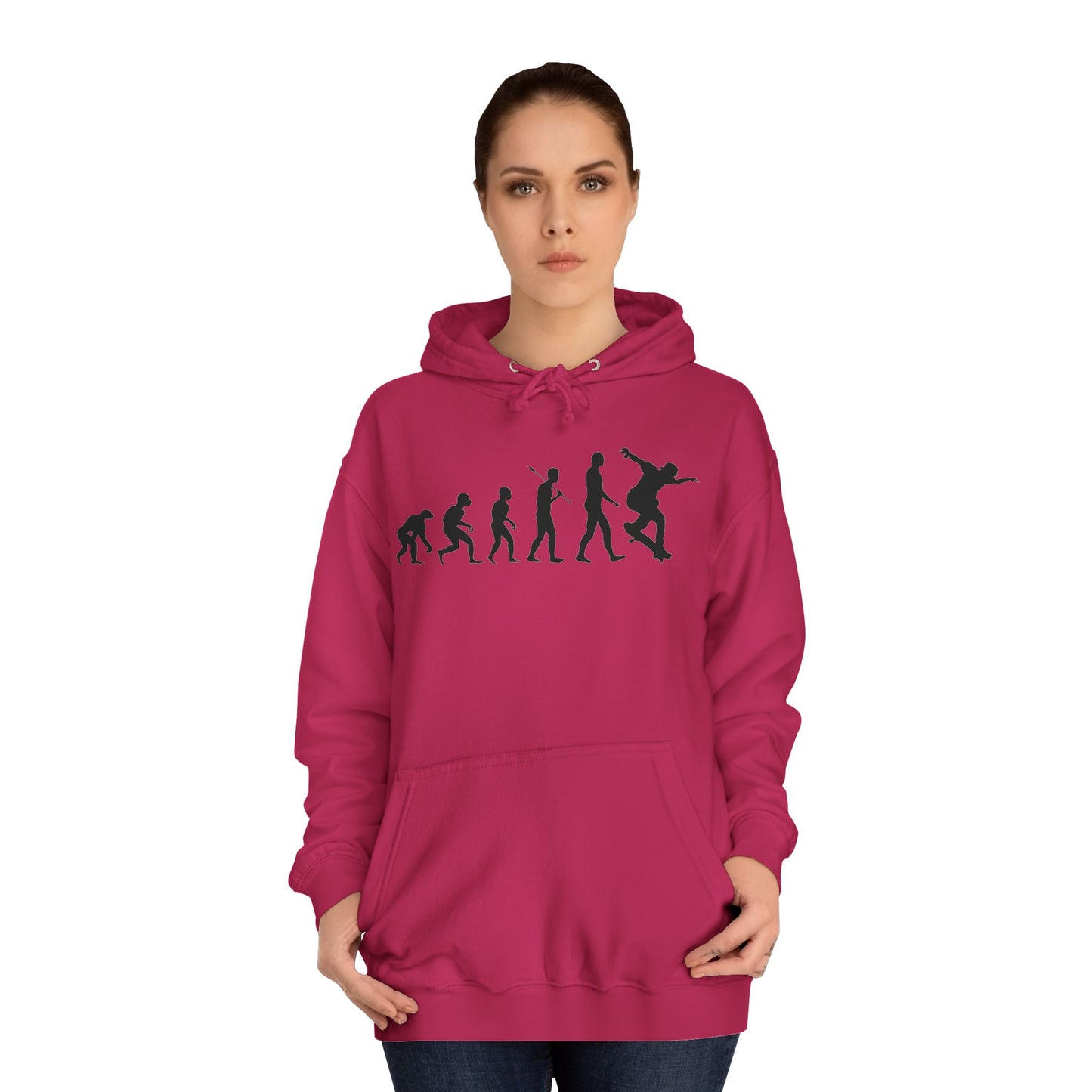 Evolution of Skateboarding Hoodie Stylish Graphic Pullover Unisex Skate Culture