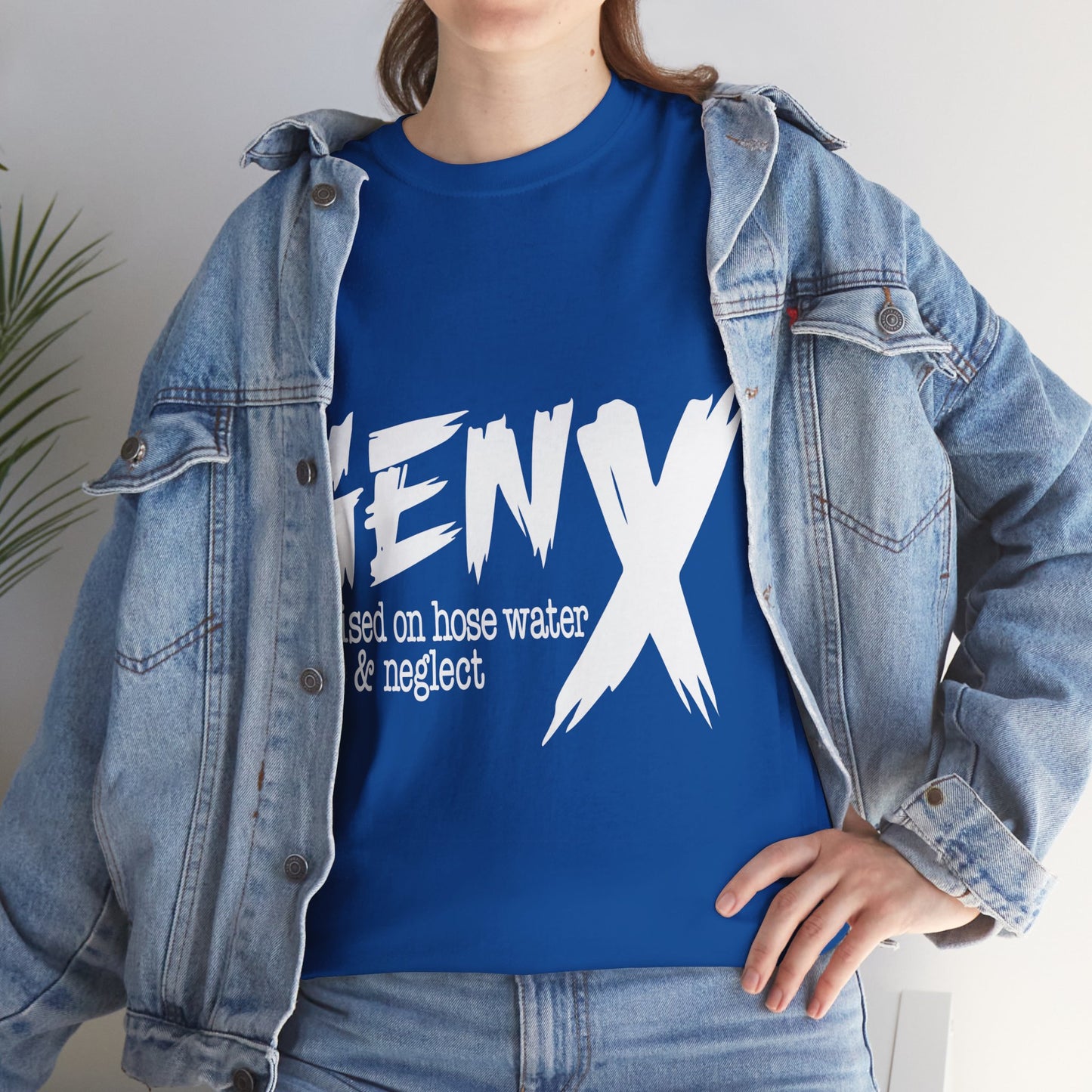 GEN X Raised On Hose Water & Neglect Tshirt Unisex Heavy Cotton