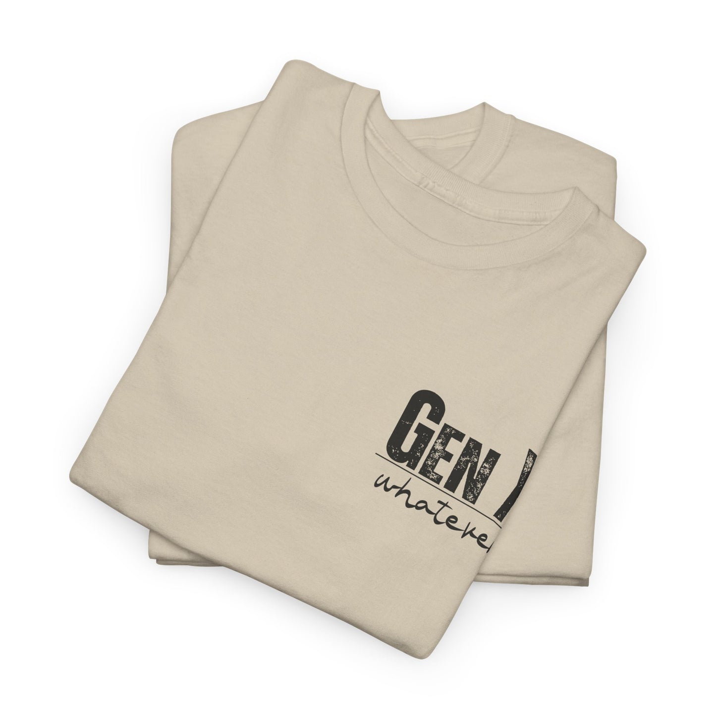 GEN X Definition Unisex Heavy Cotton T-Shirt Front & Back