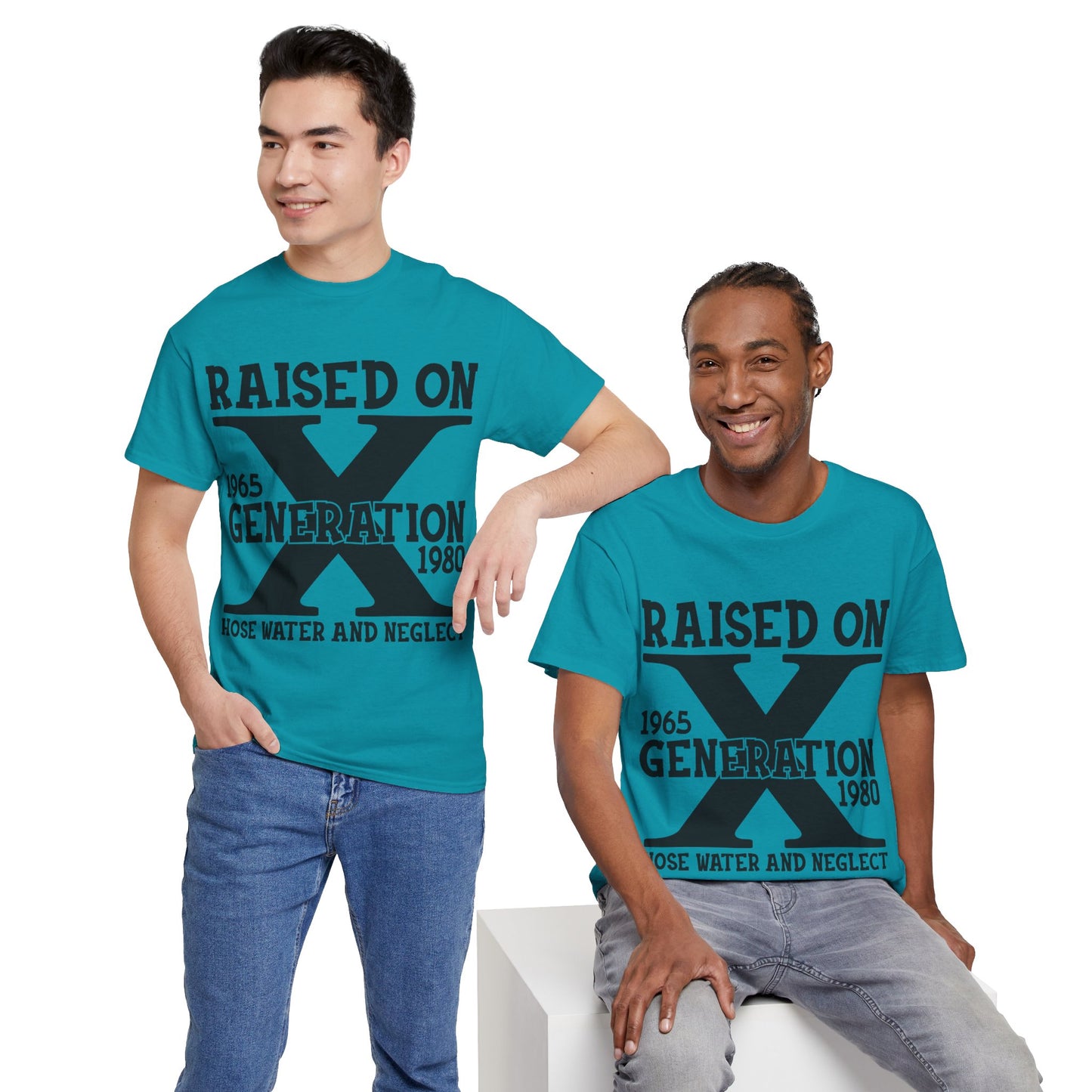 GEN X Raised On Hose Water & Neglect Tshirt Unisex Heavy Cotton