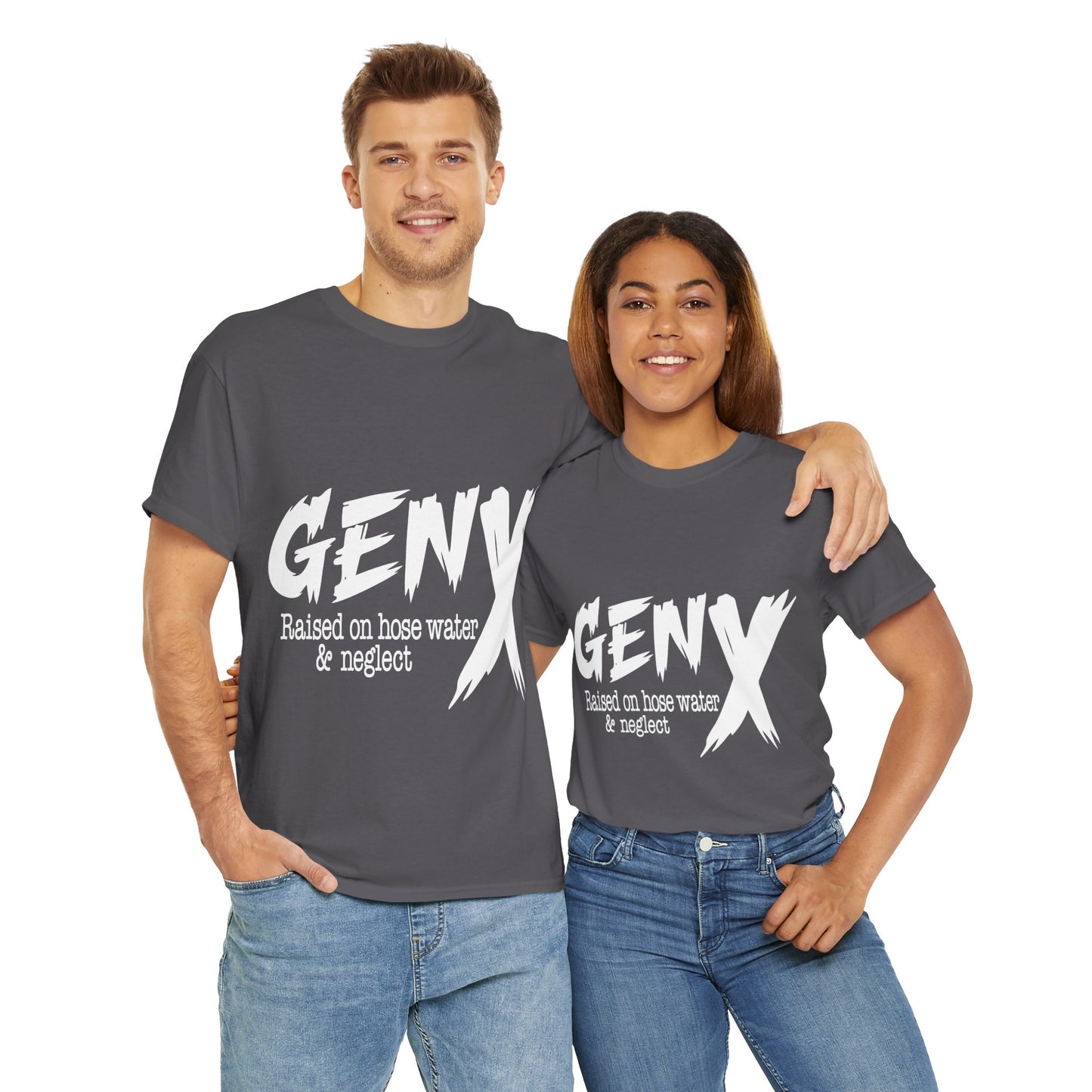 GEN X Raised On Hose Water & Neglect Tshirt Unisex Heavy Cotton