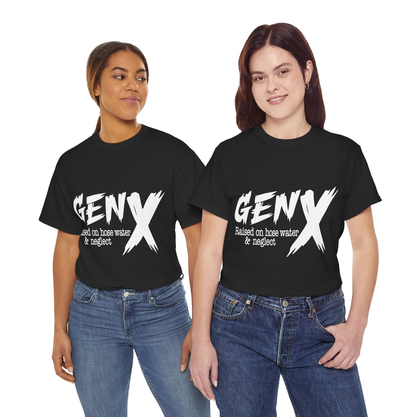 GEN X Raised On Hose Water & Neglect Tshirt Unisex Heavy Cotton
