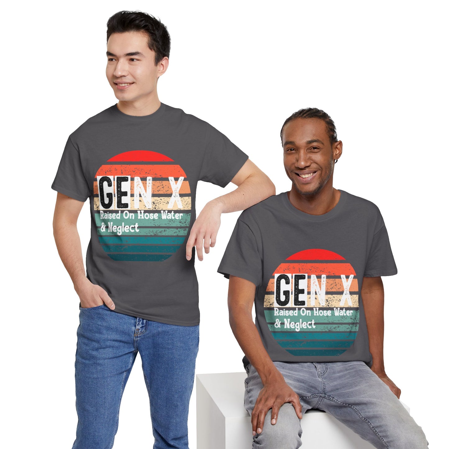 GEN X Raised On Hose Water & Neglect Tshirt Unisex Heavy Cotton