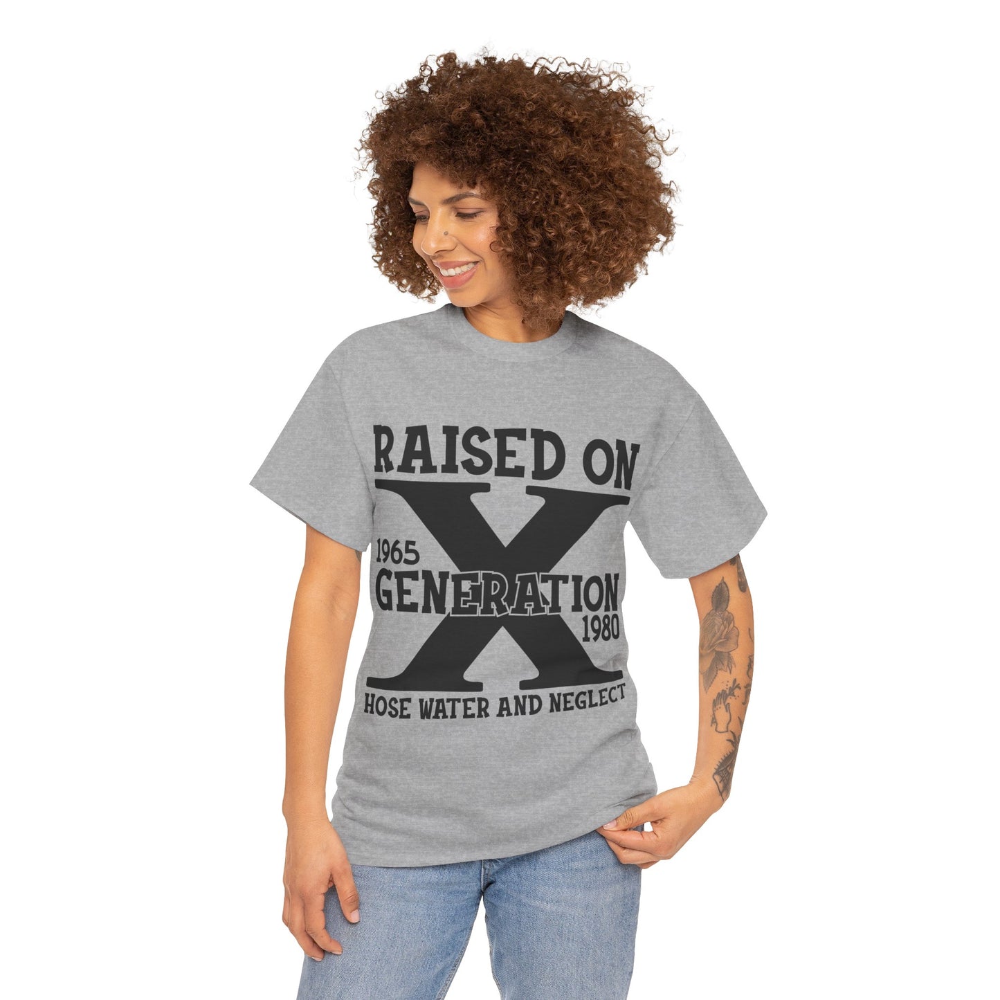 GEN X Raised On Hose Water & Neglect Tshirt Unisex Heavy Cotton