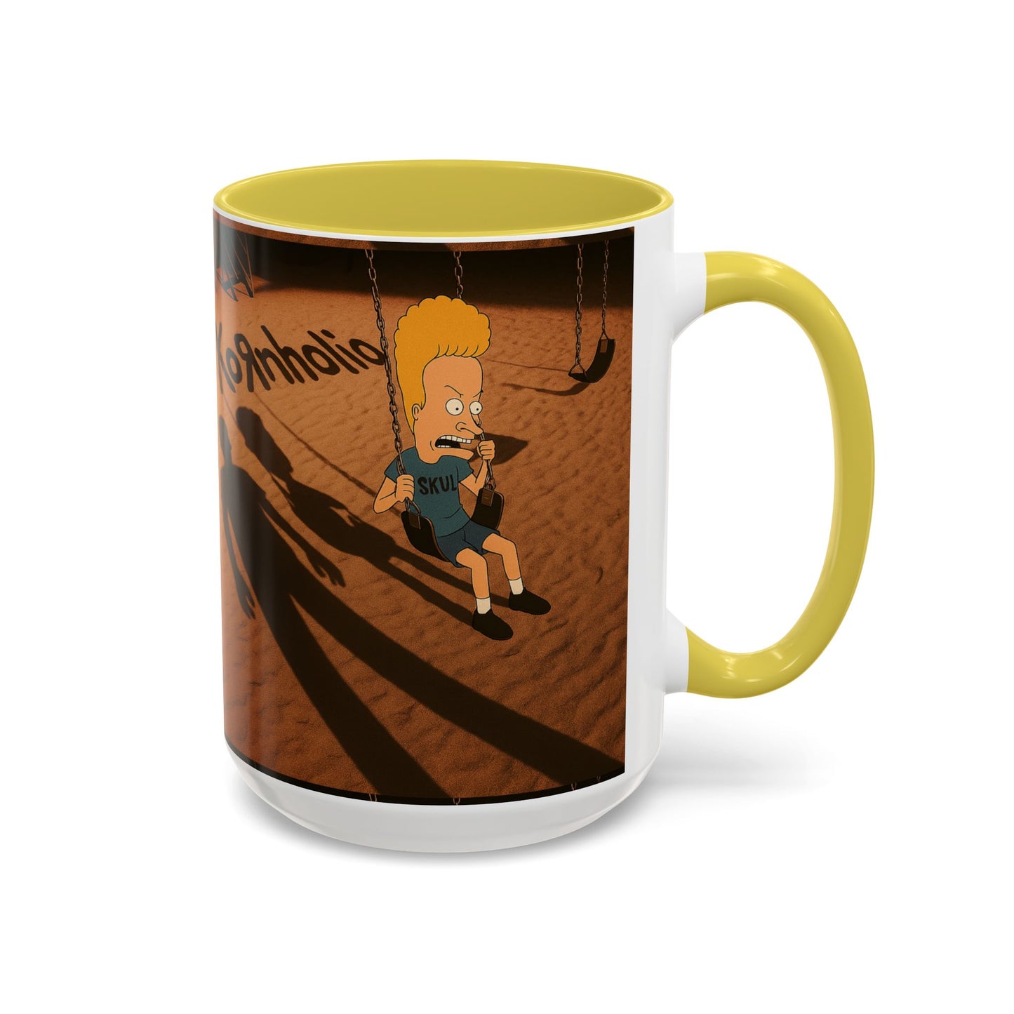 Kornholio 15 oz Coffee Mug Funny Nu Metal Cartoon Cup Multiple Colors