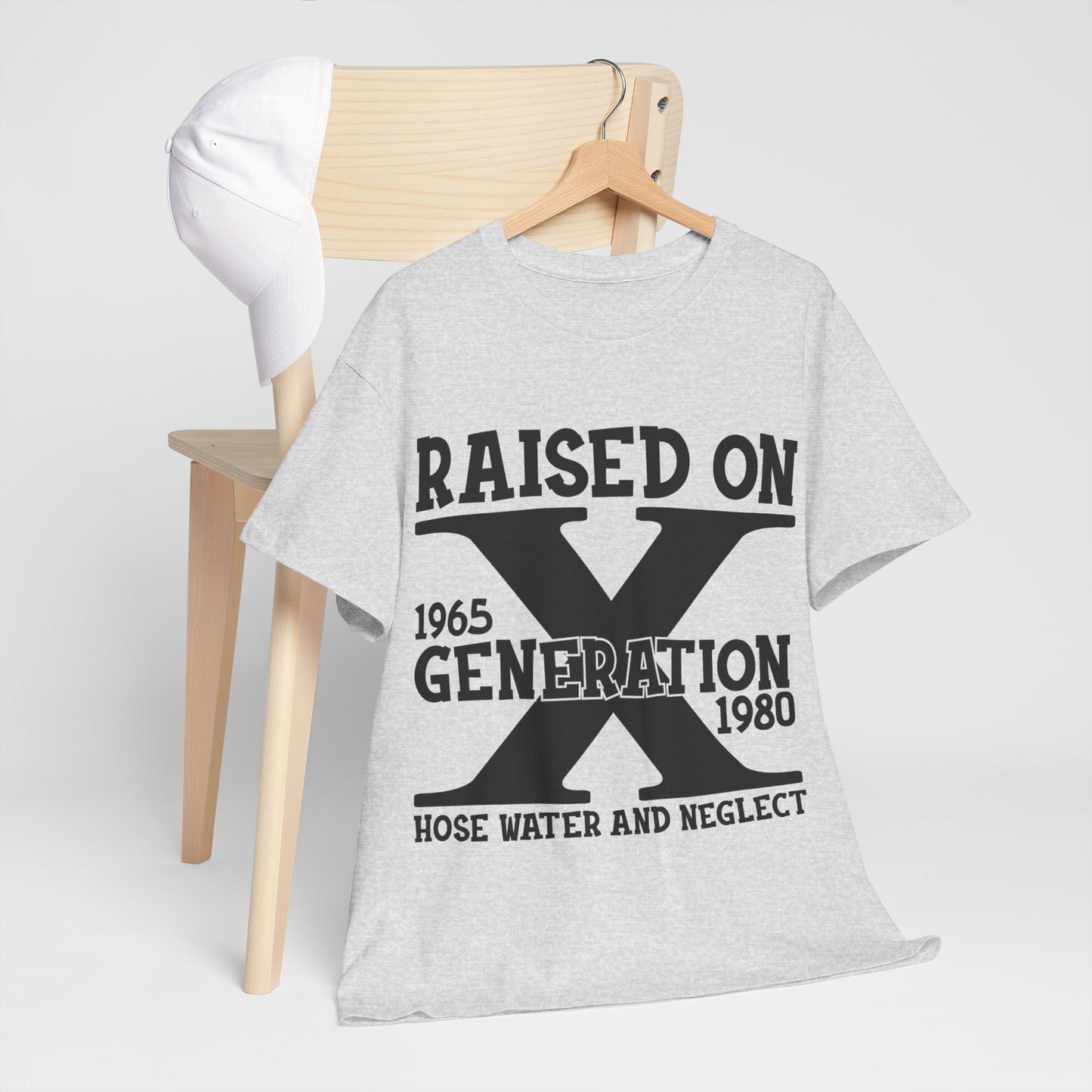 GEN X Raised On Hose Water & Neglect Tshirt Unisex Heavy Cotton