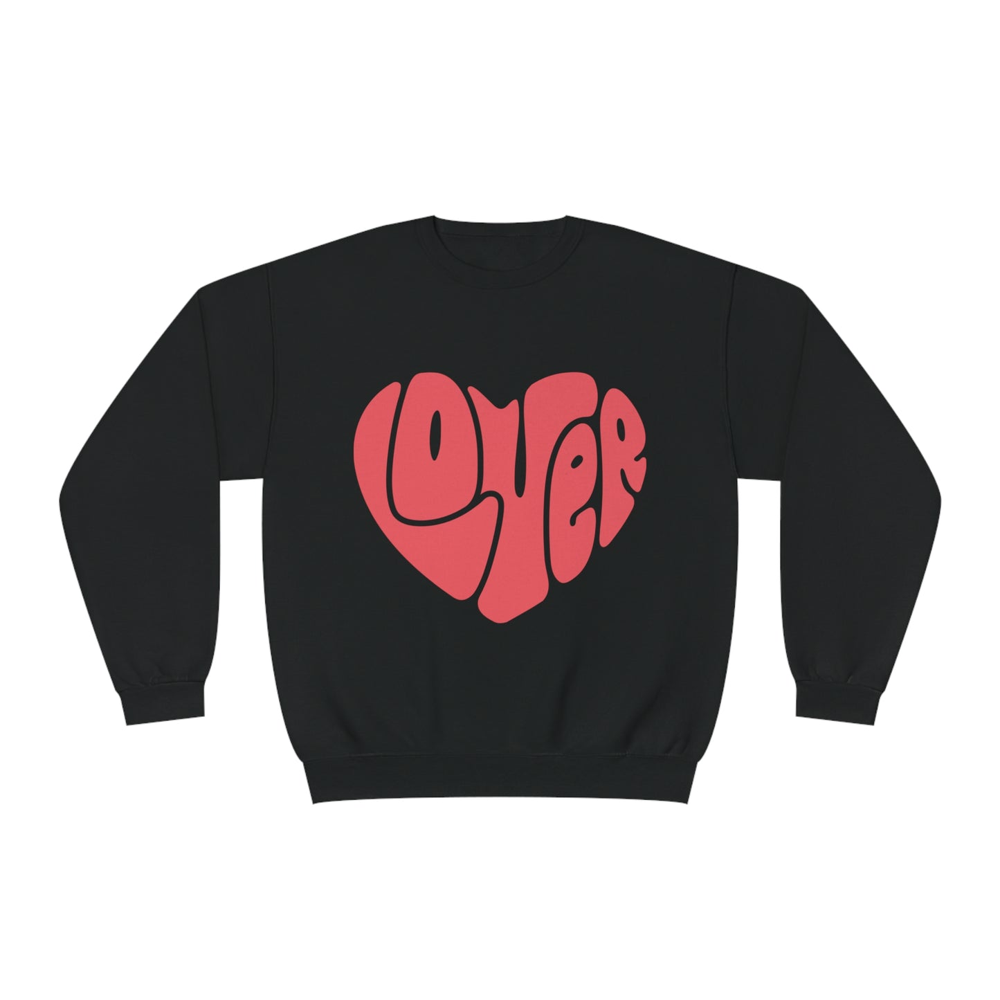 Retro Lover Heart Valentines Unisex NuBlend® Crewneck Sweatshirt