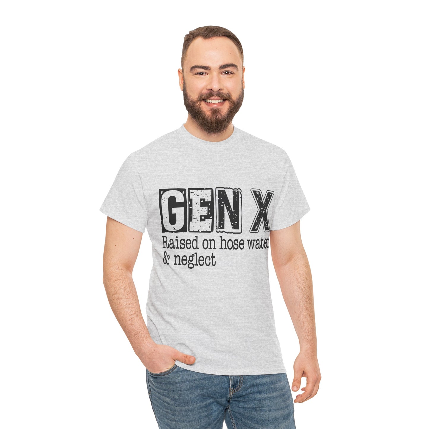 GEN X Raised On Hose Water & Neglect Tshirt Unisex Heavy Cotton