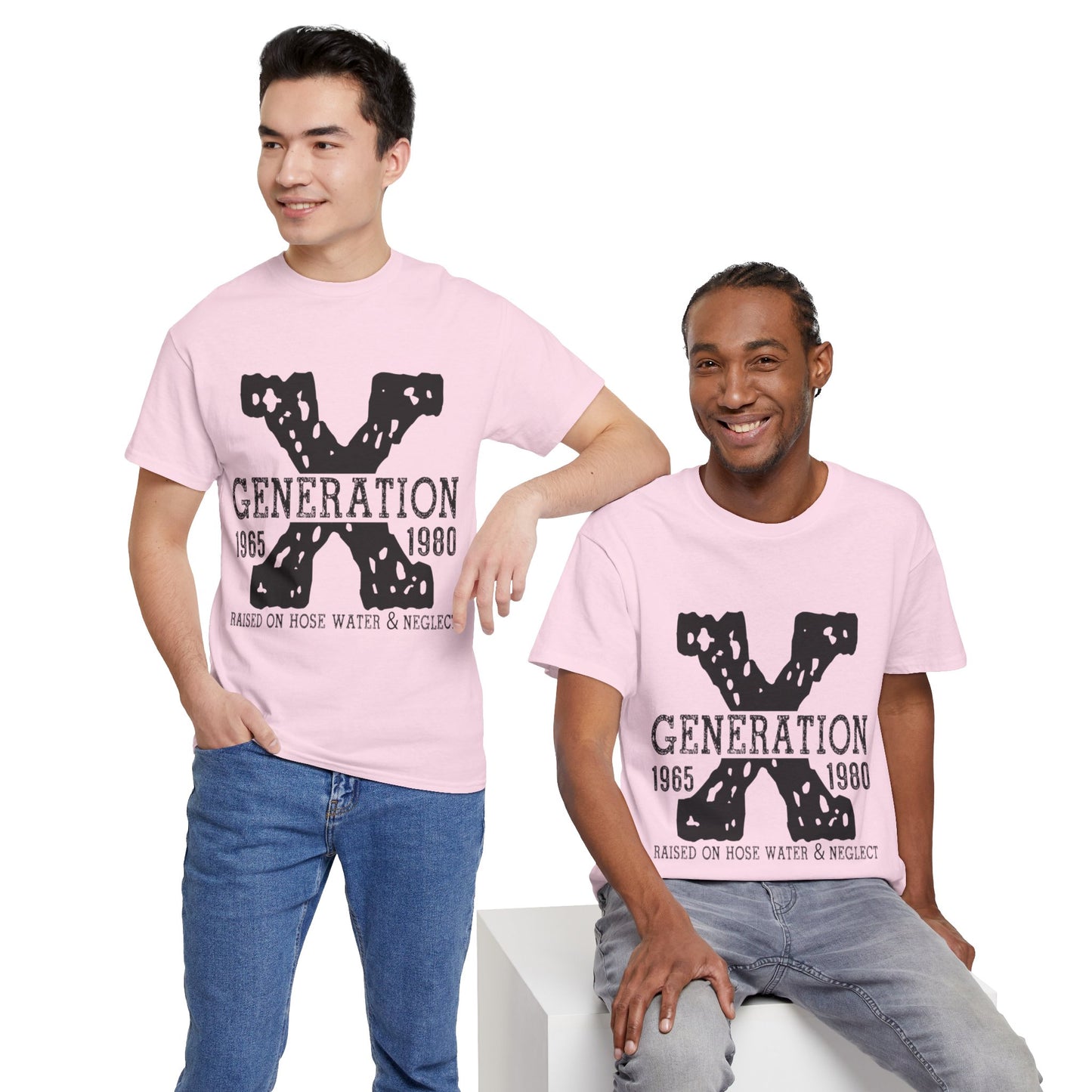 Copy of GEN X Raised On Hose Water & Neglect Tshirt Unisex Heavy Cotton