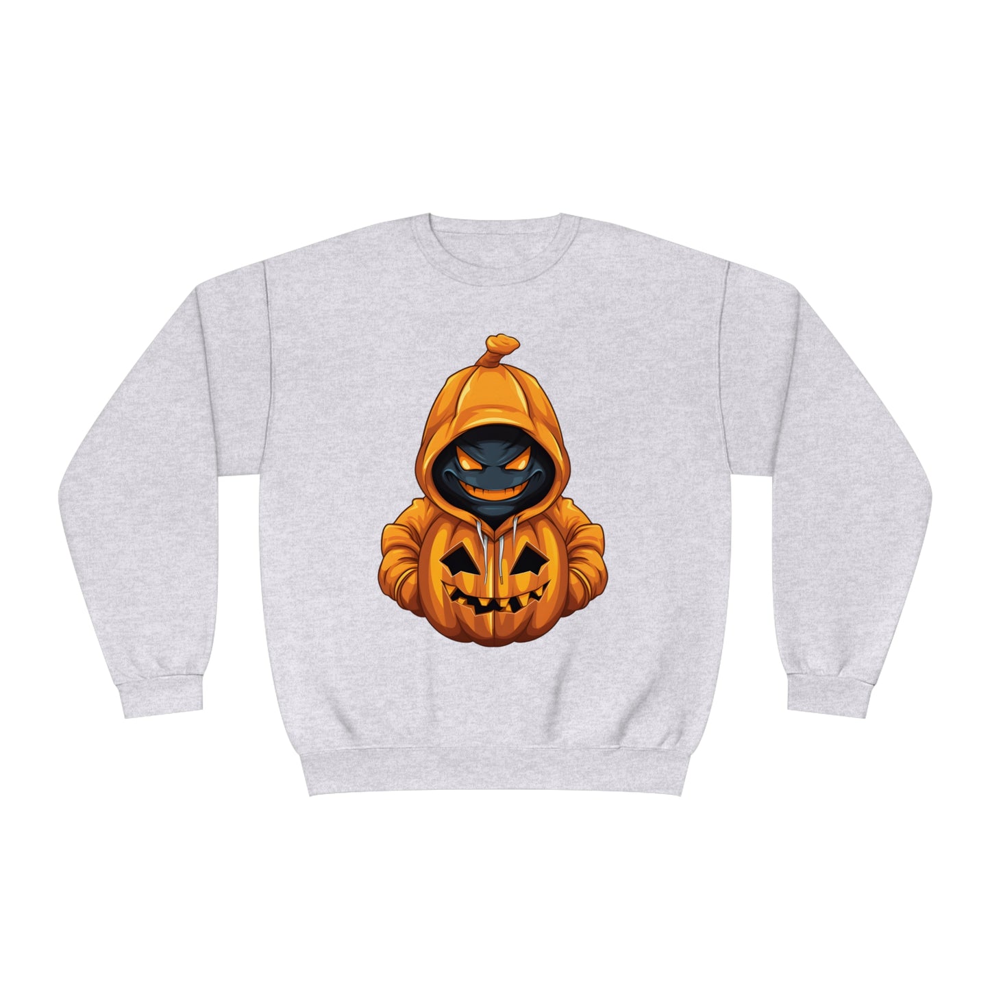 Halloween Scary Hoodie Pumpkin Character Unisex NuBlend® Crewneck Sweatshirt