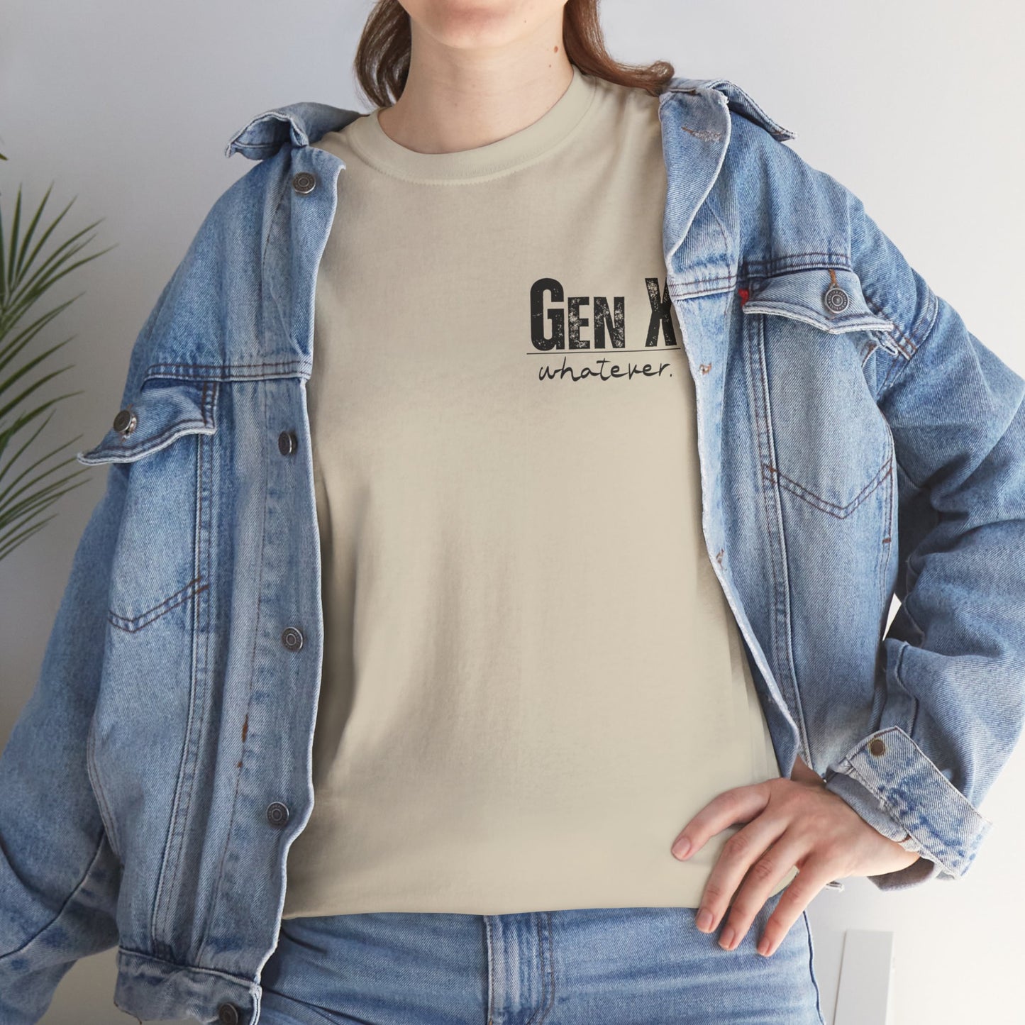 GEN X Definition Unisex Heavy Cotton T-Shirt Front & Back