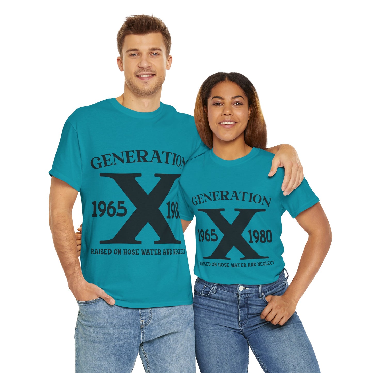 GEN X Raised On Hose Water & Neglect Tshirt Unisex Heavy Cotton