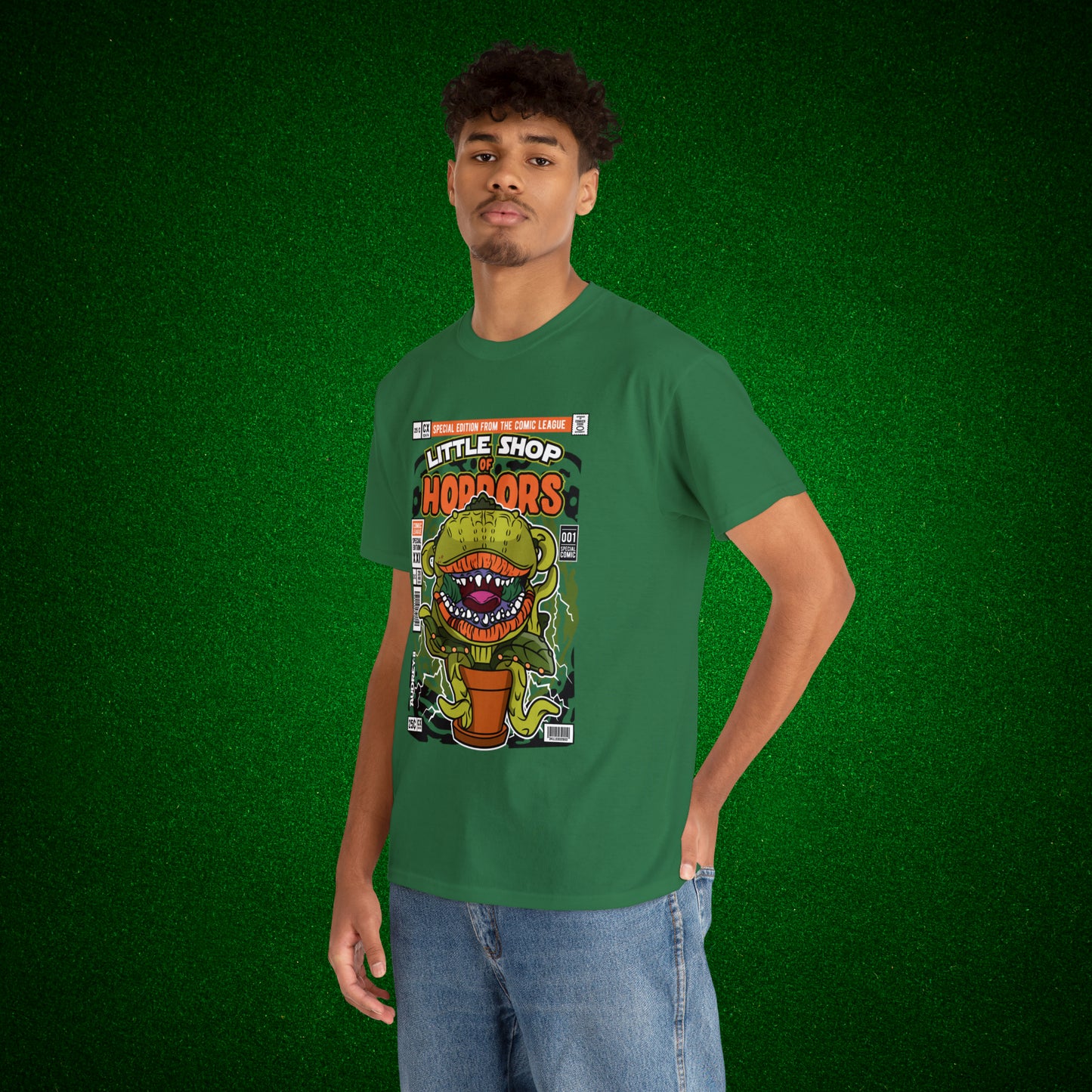 Little Shop of Horrors Audrey Pop Culture Mock Comic Cover heavy cotton T-shirt