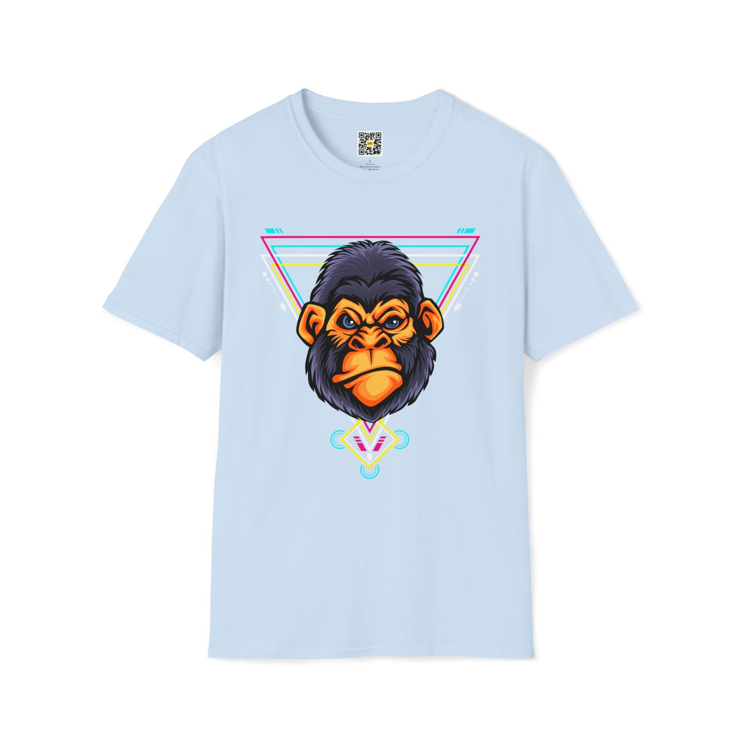 Angry Gorilla Head Sacred Geometry T-Shirt Animals Zoo Amazon Beautiful