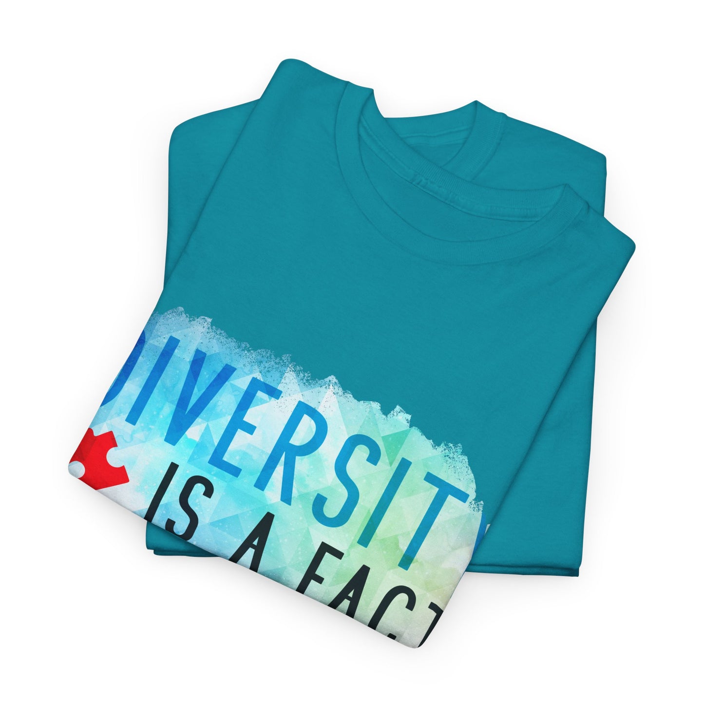 Autism Diversity is a Fact, Inclusion is an Act T-shirt Unisex Heavy Cotton