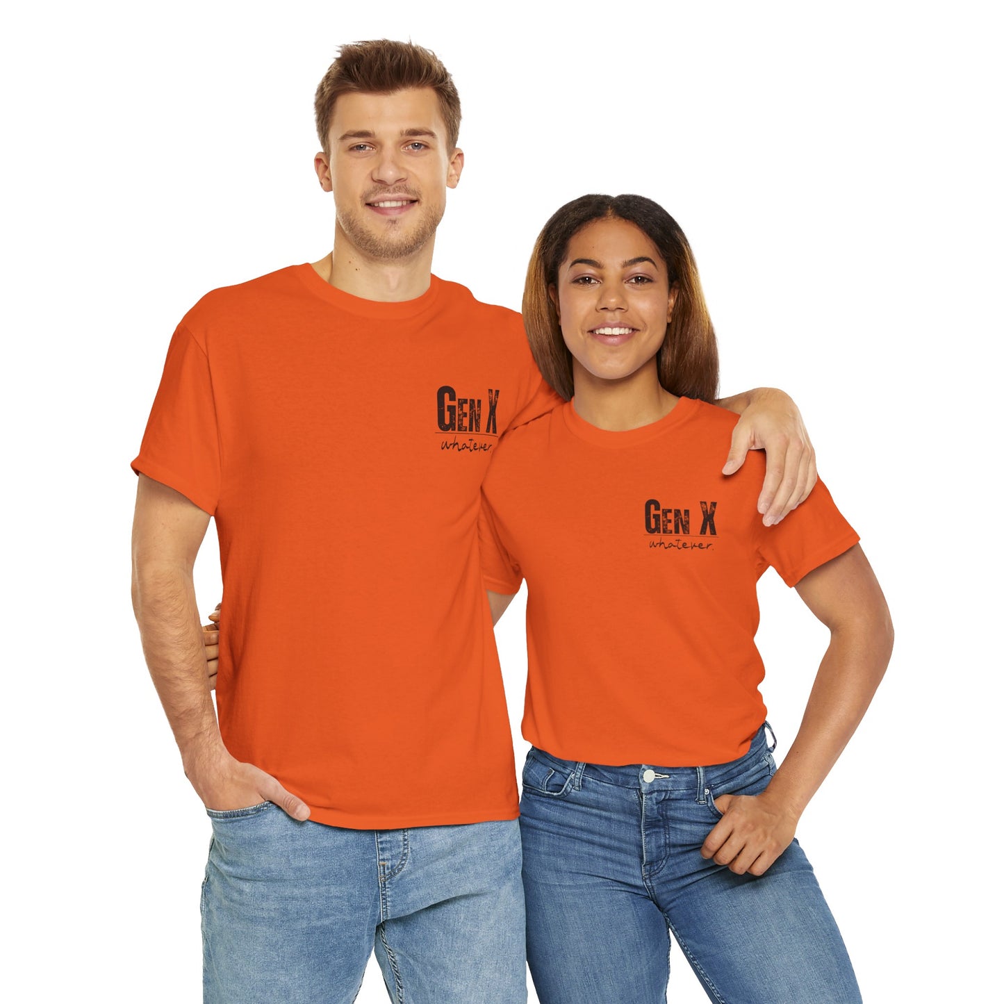 GEN X Definition Unisex Heavy Cotton T-Shirt Front & Back
