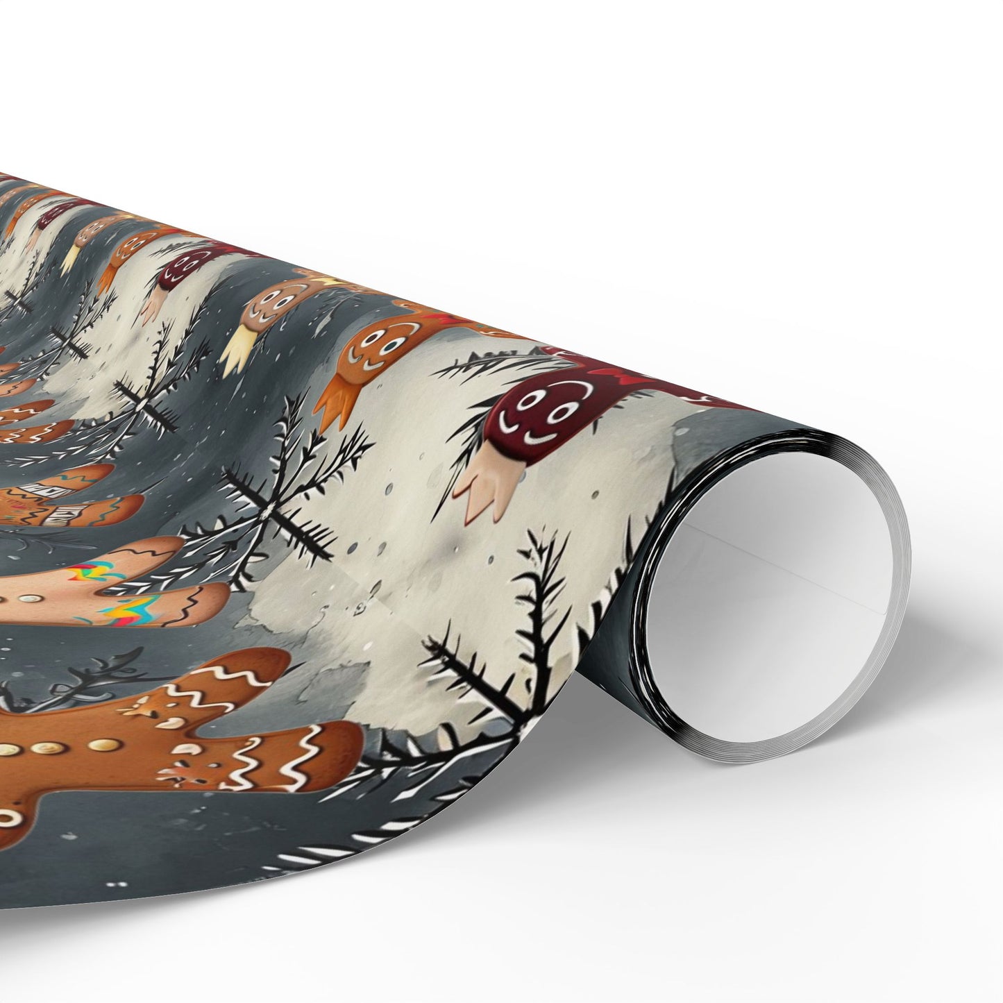 Wrapping Paper - Tattooed Gingerbread Men (Multiple lengths)
