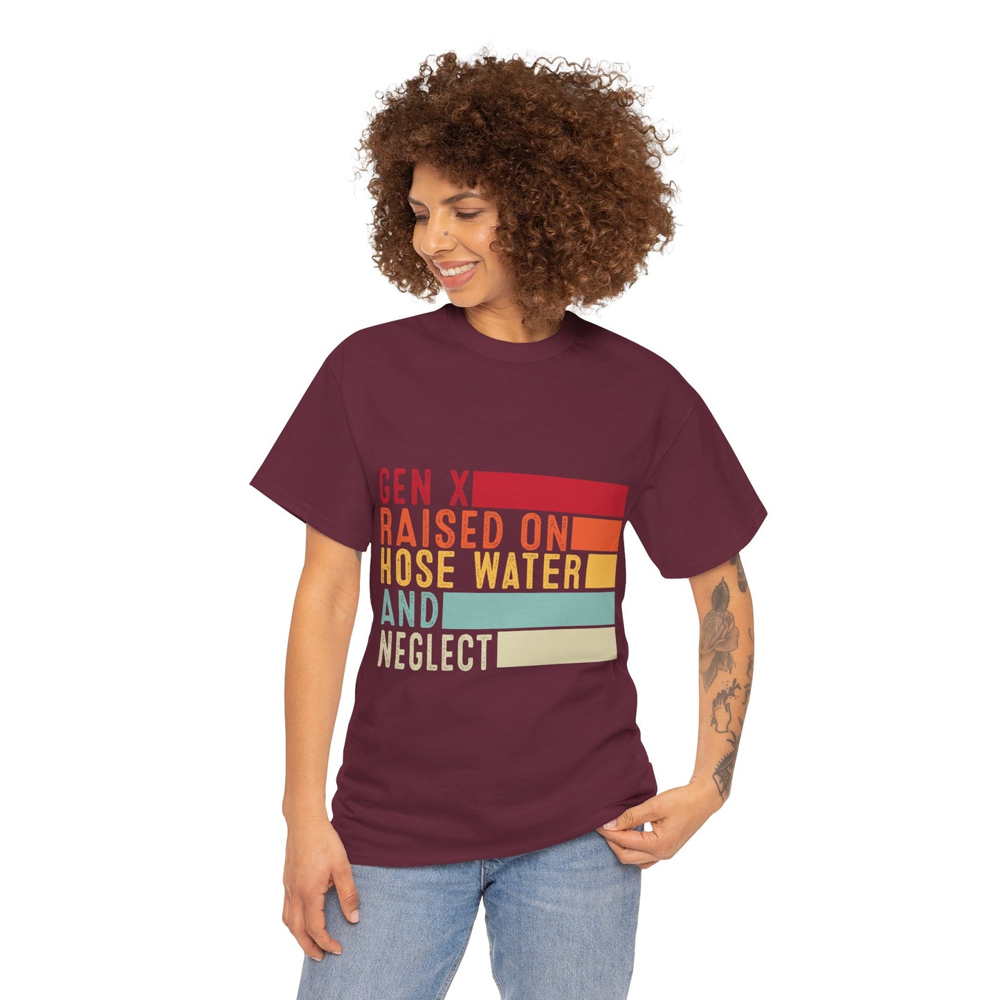 GEN X Raised On Hose Water & Neglect Tshirt Unisex Heavy Cotton