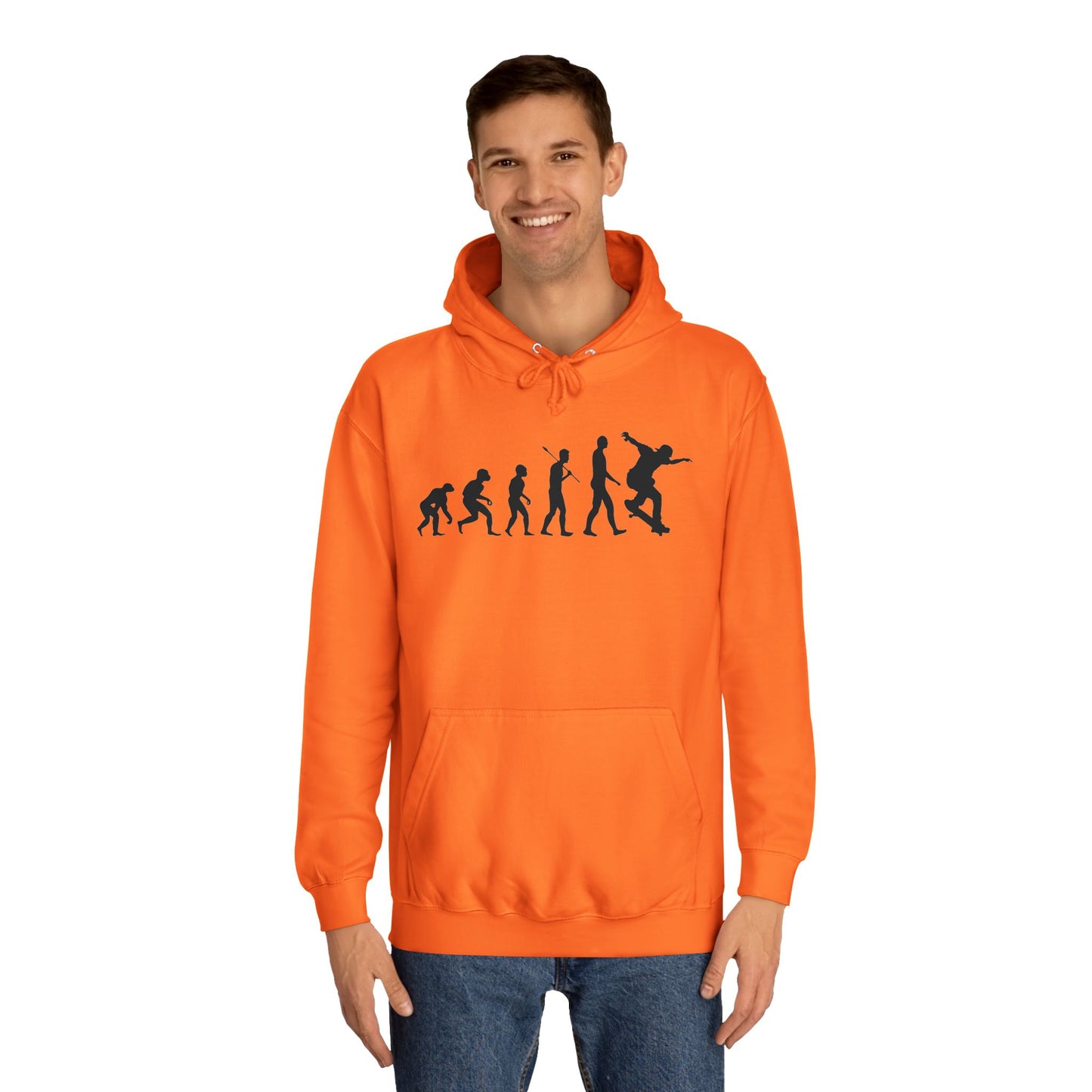 Evolution of Skateboarding Hoodie Stylish Graphic Pullover Unisex Skate Culture