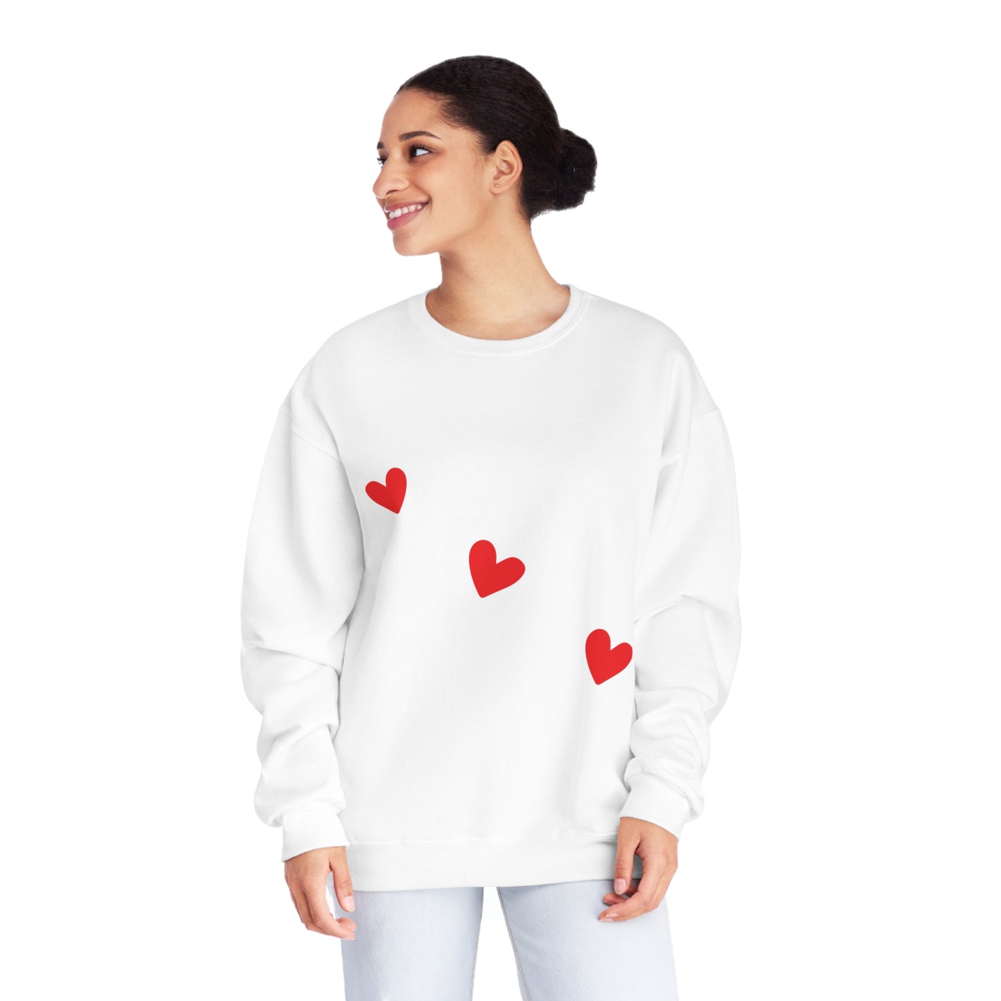 Tic-Tac-Toe Valentines Day Heart Unisex NuBlend® Crewneck Sweatshirt