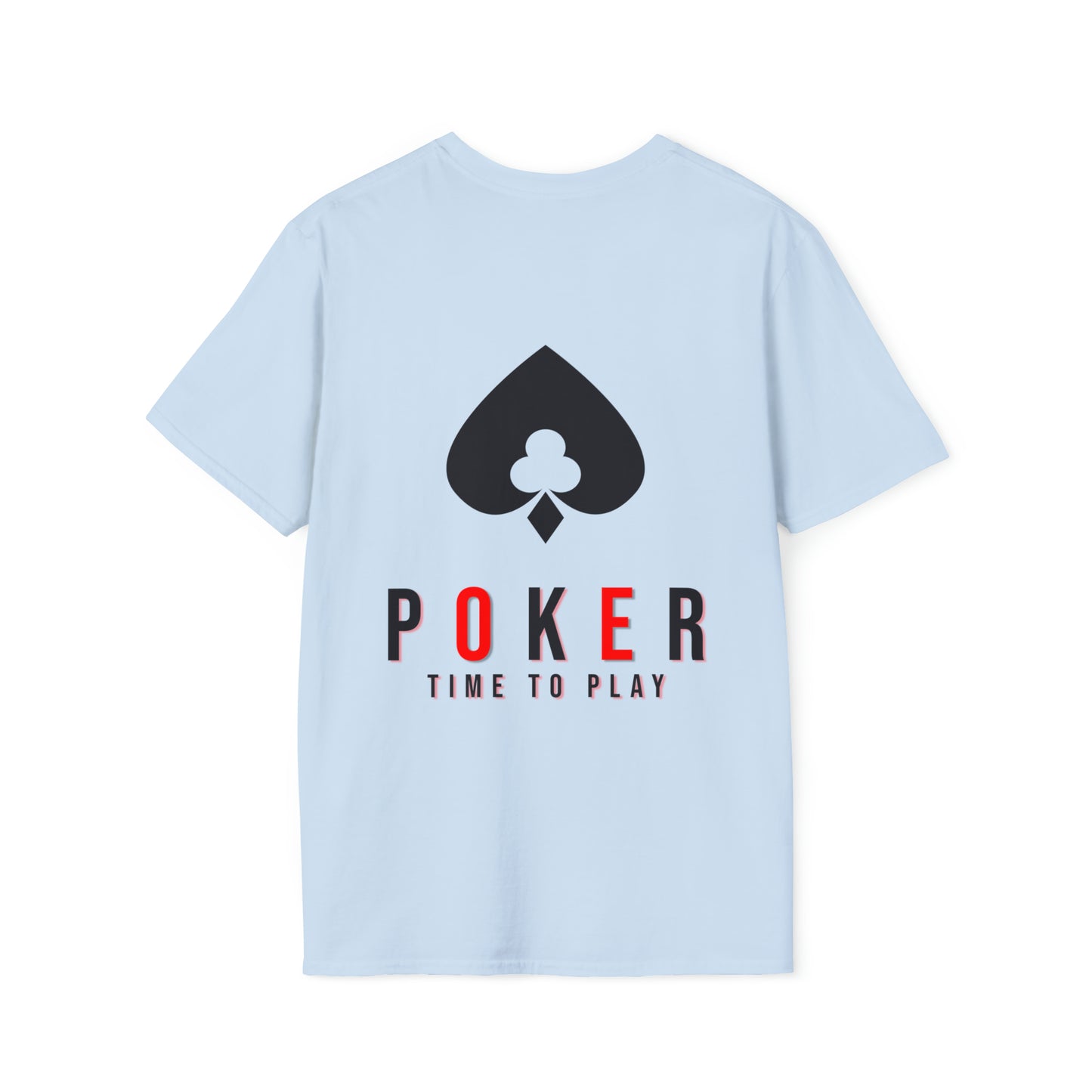 Royal Flush Poker Time to Play T-shirt Front and Back Design