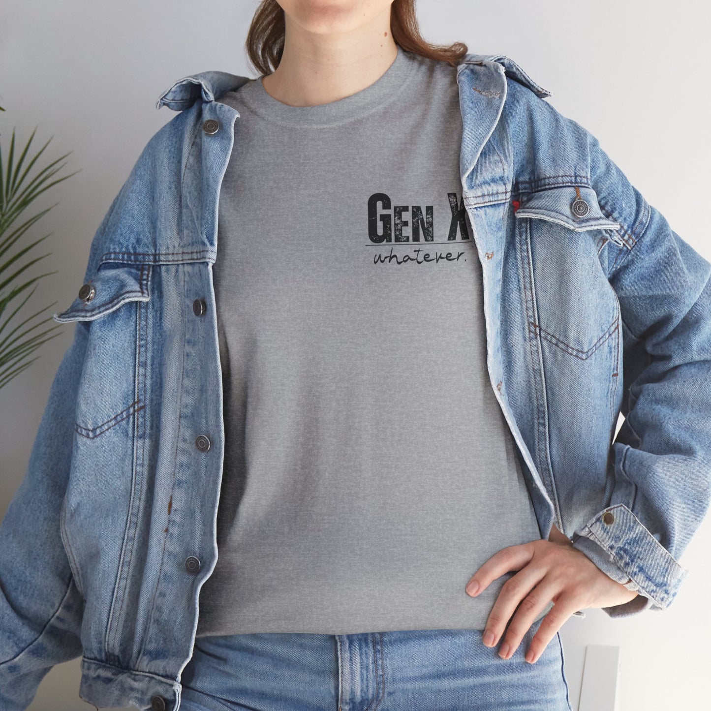 GEN X Definition Unisex Heavy Cotton T-Shirt Front & Back