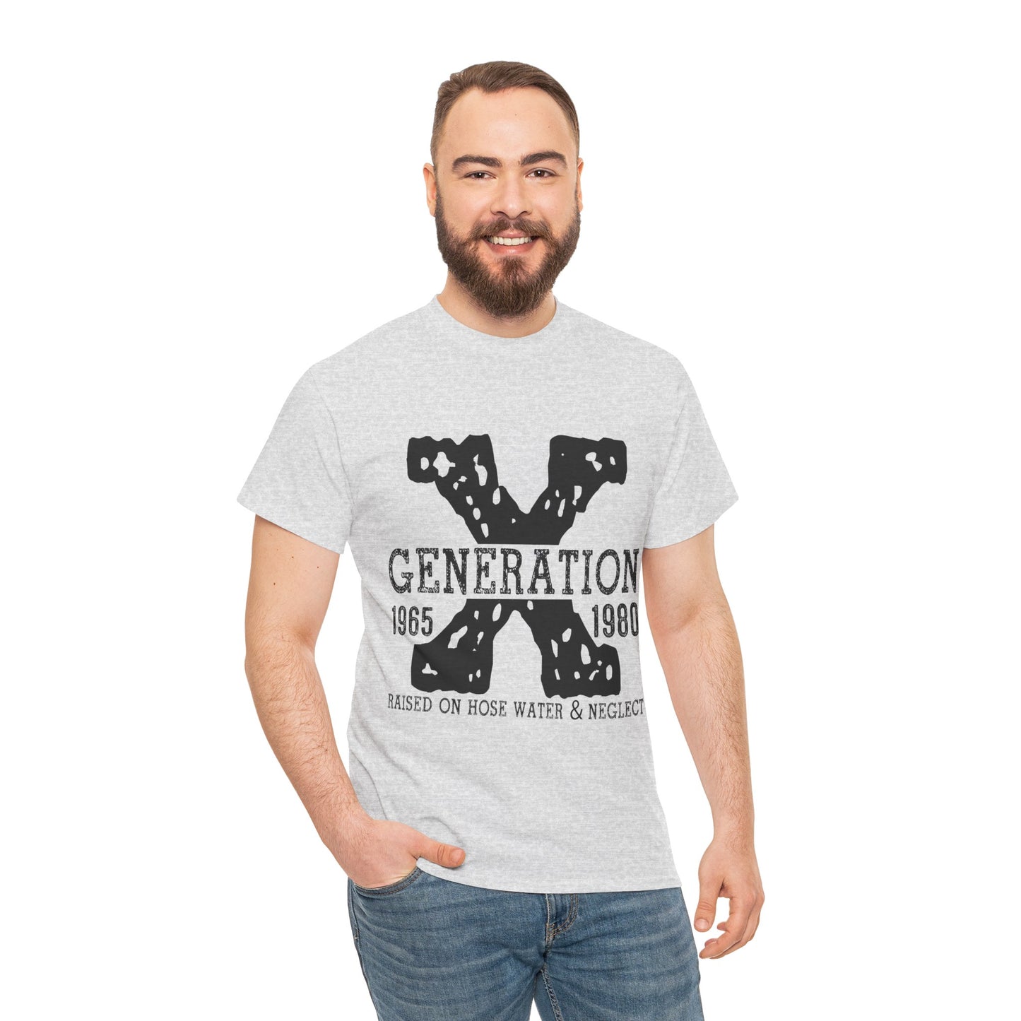 Copy of GEN X Raised On Hose Water & Neglect Tshirt Unisex Heavy Cotton