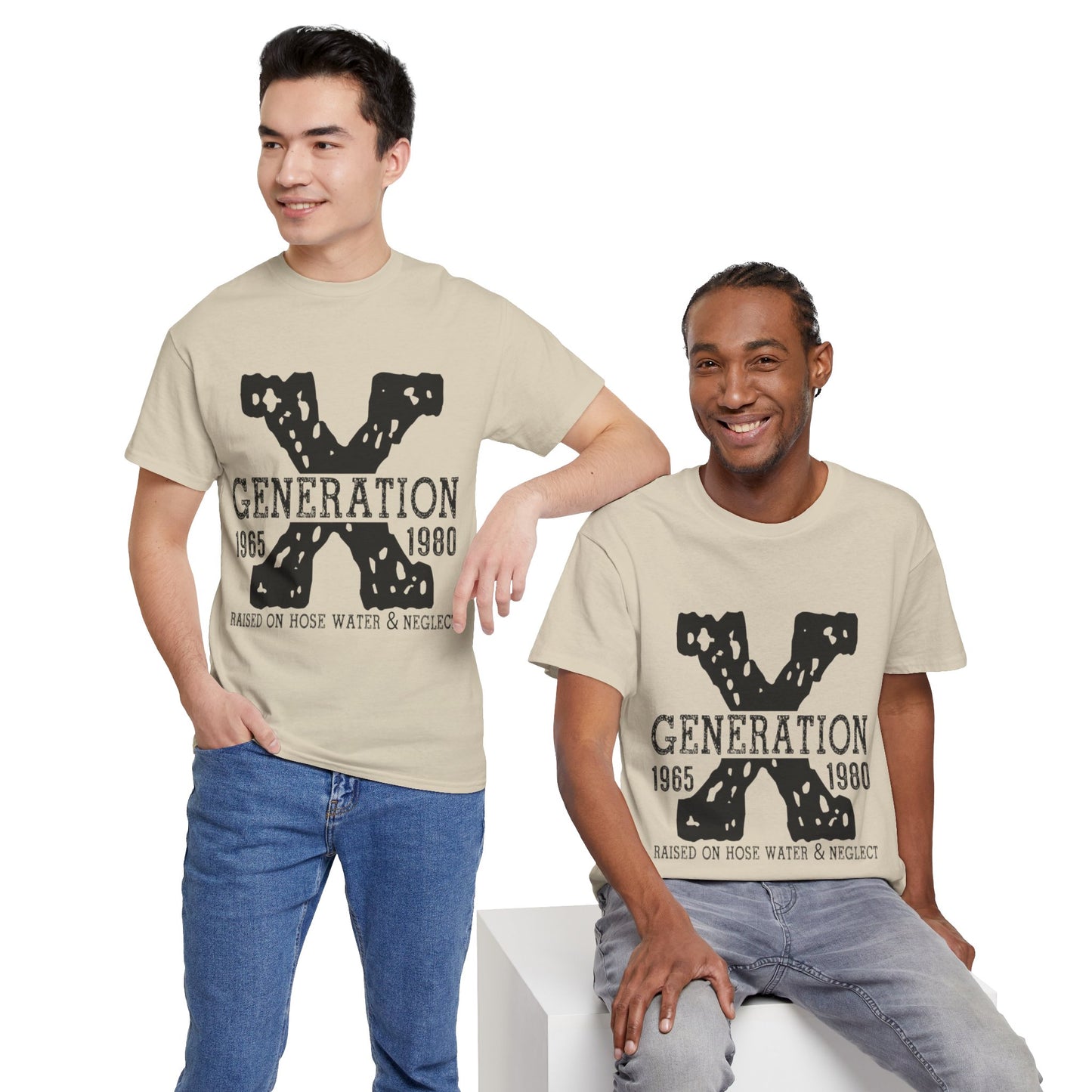 Copy of GEN X Raised On Hose Water & Neglect Tshirt Unisex Heavy Cotton