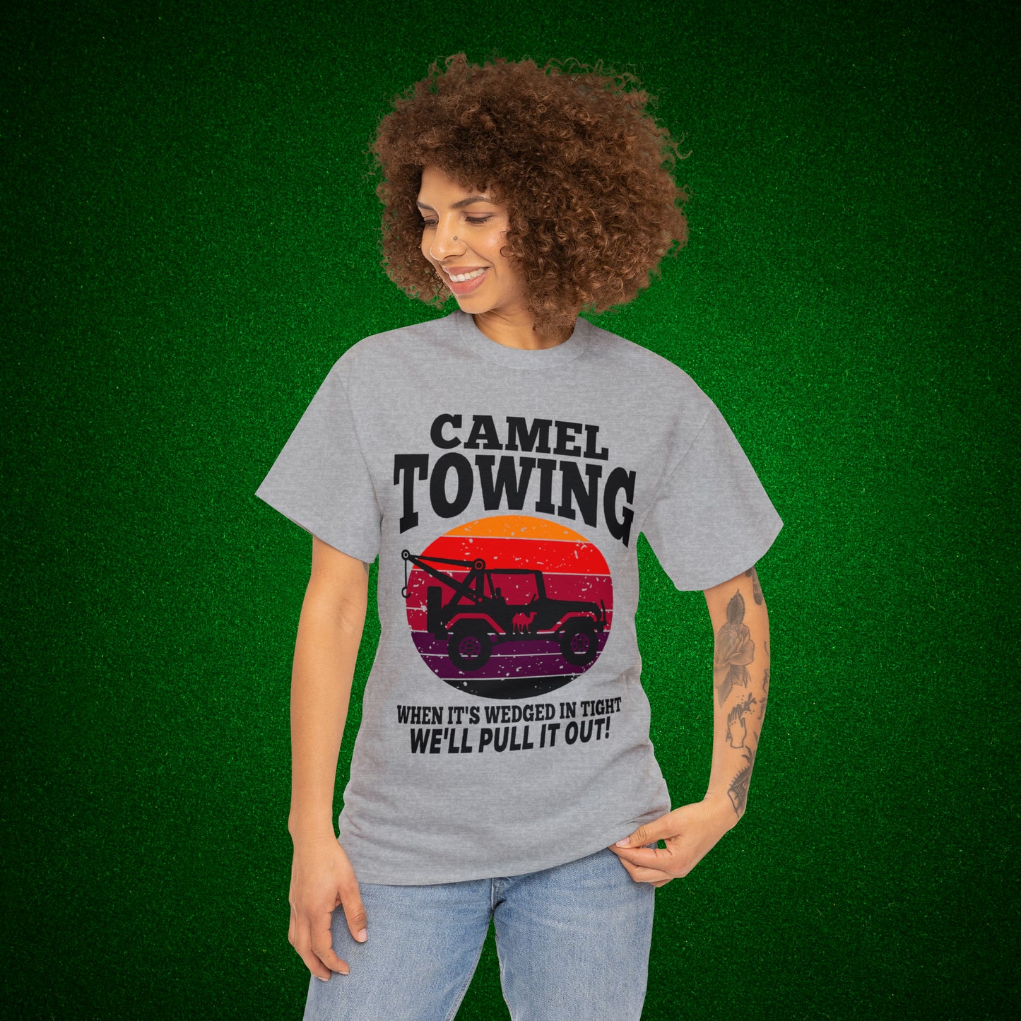 Camel Towing When its wedged in tight we'll pull it out T-Shirt
