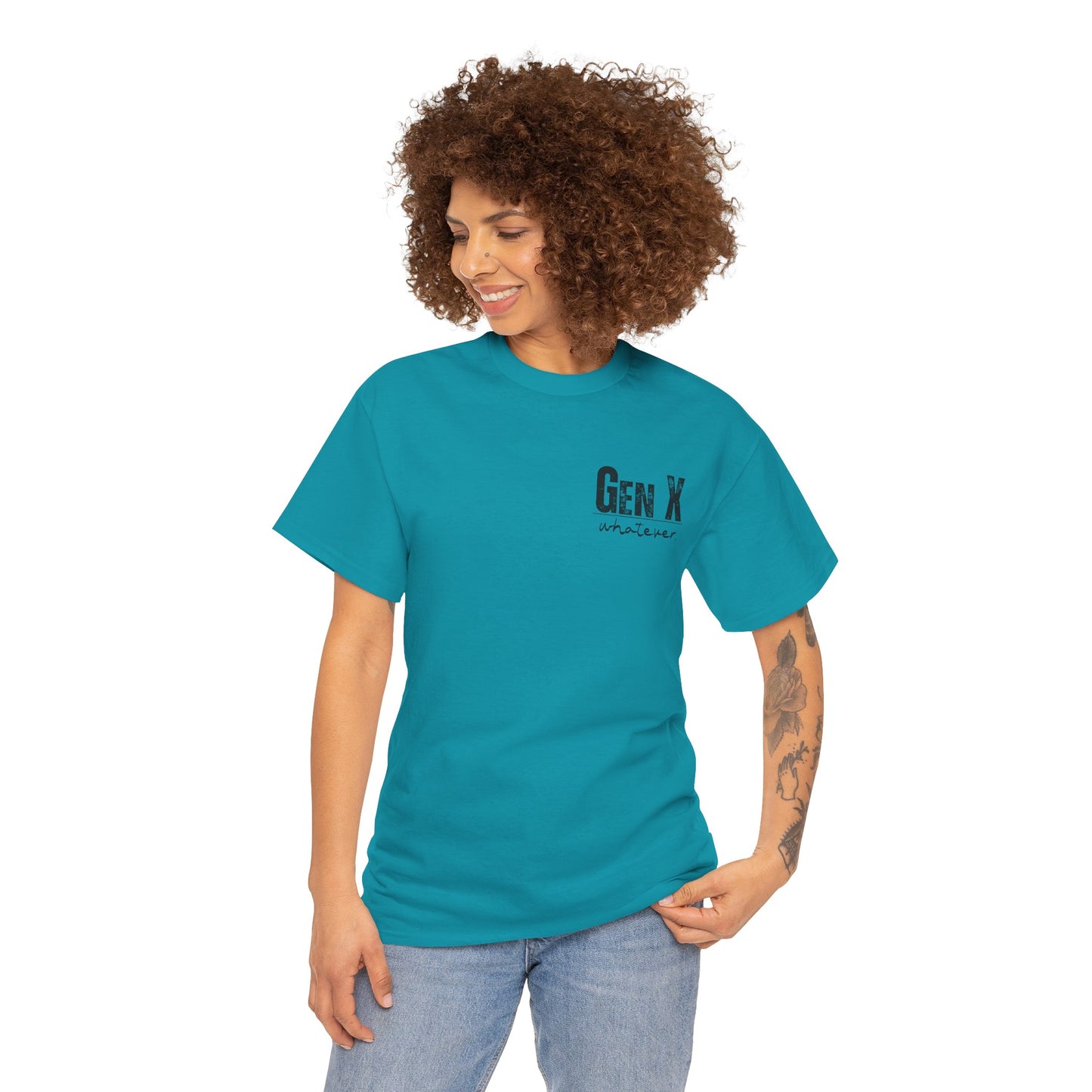 GEN X Definition Unisex Heavy Cotton T-Shirt Front & Back