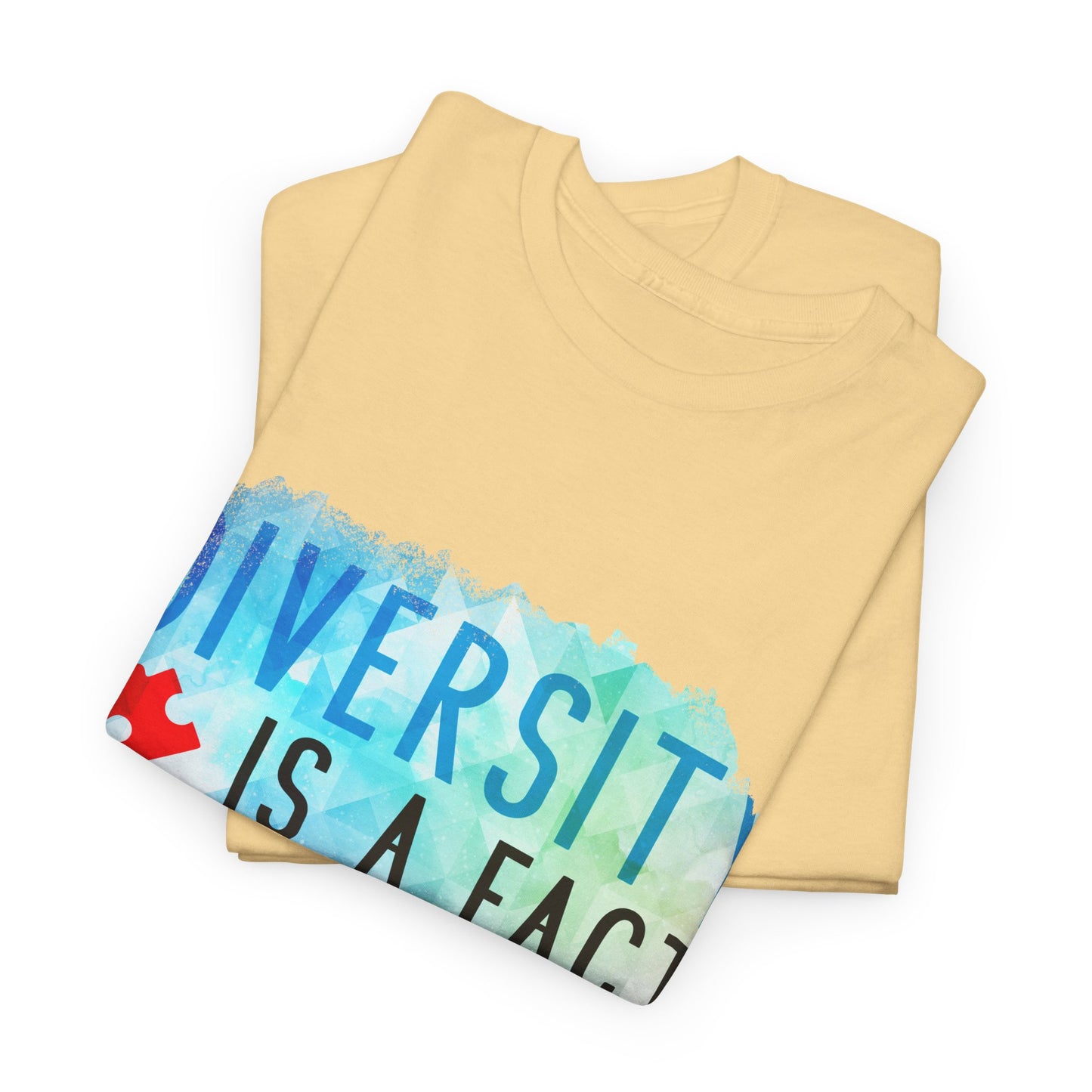 Autism Diversity is a Fact, Inclusion is an Act T-shirt Unisex Heavy Cotton