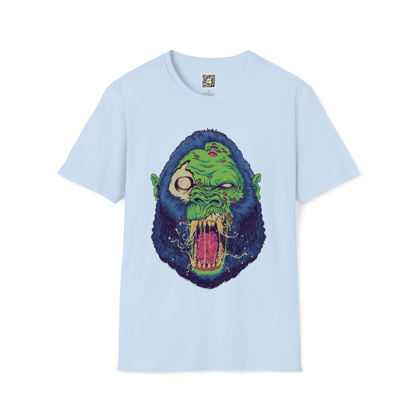 Angry Monster Gorilla Head T-Shirt Jungle Zoo Amazon Animals