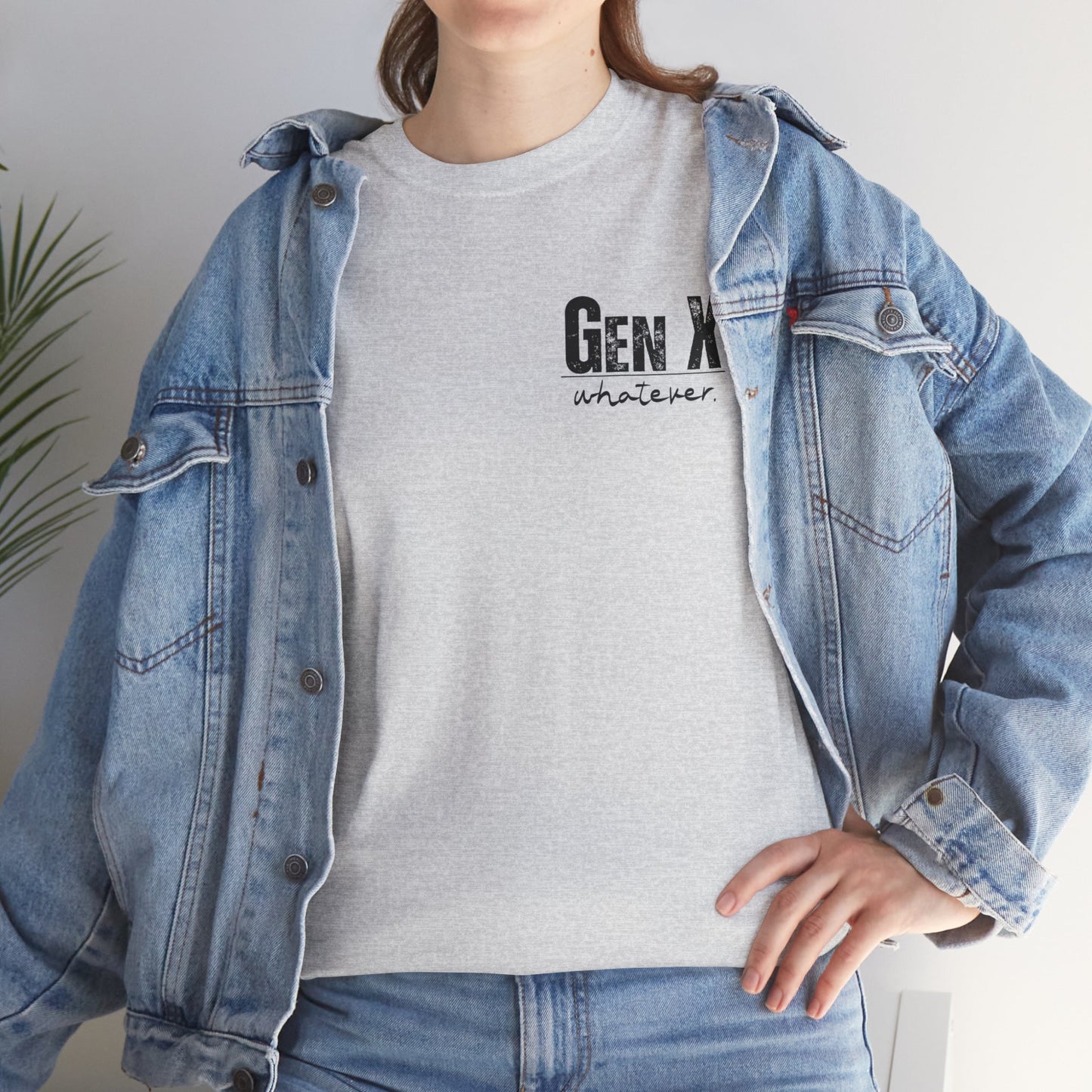 GEN X Definition Unisex Heavy Cotton T-Shirt Front & Back