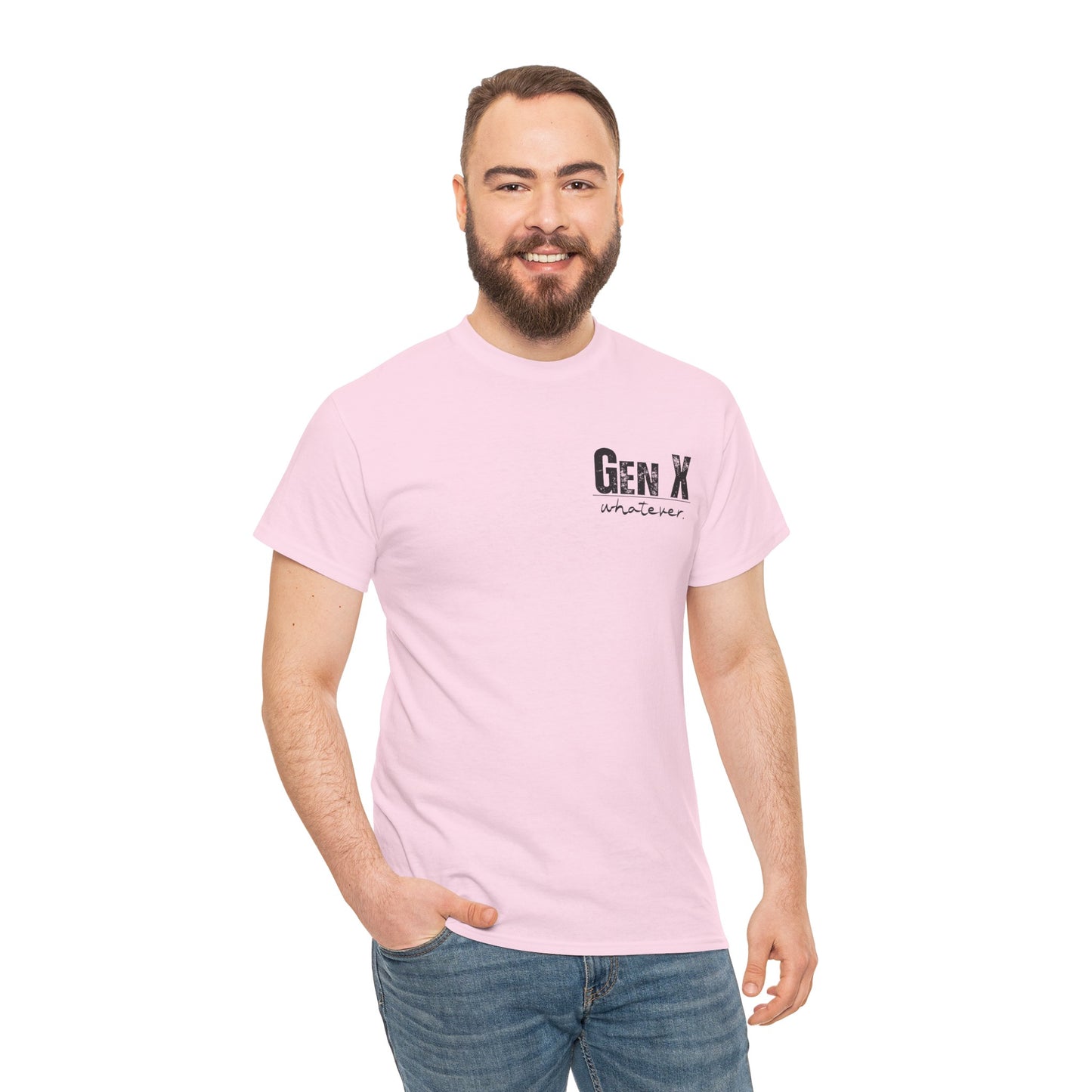 GEN X Definition Unisex Heavy Cotton T-Shirt Front & Back