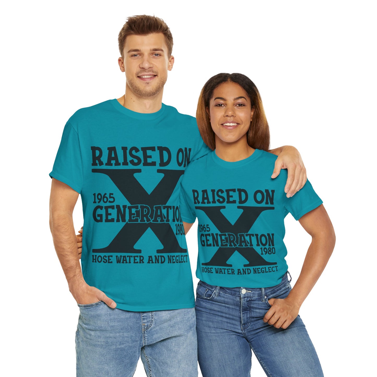 GEN X Raised On Hose Water & Neglect Tshirt Unisex Heavy Cotton