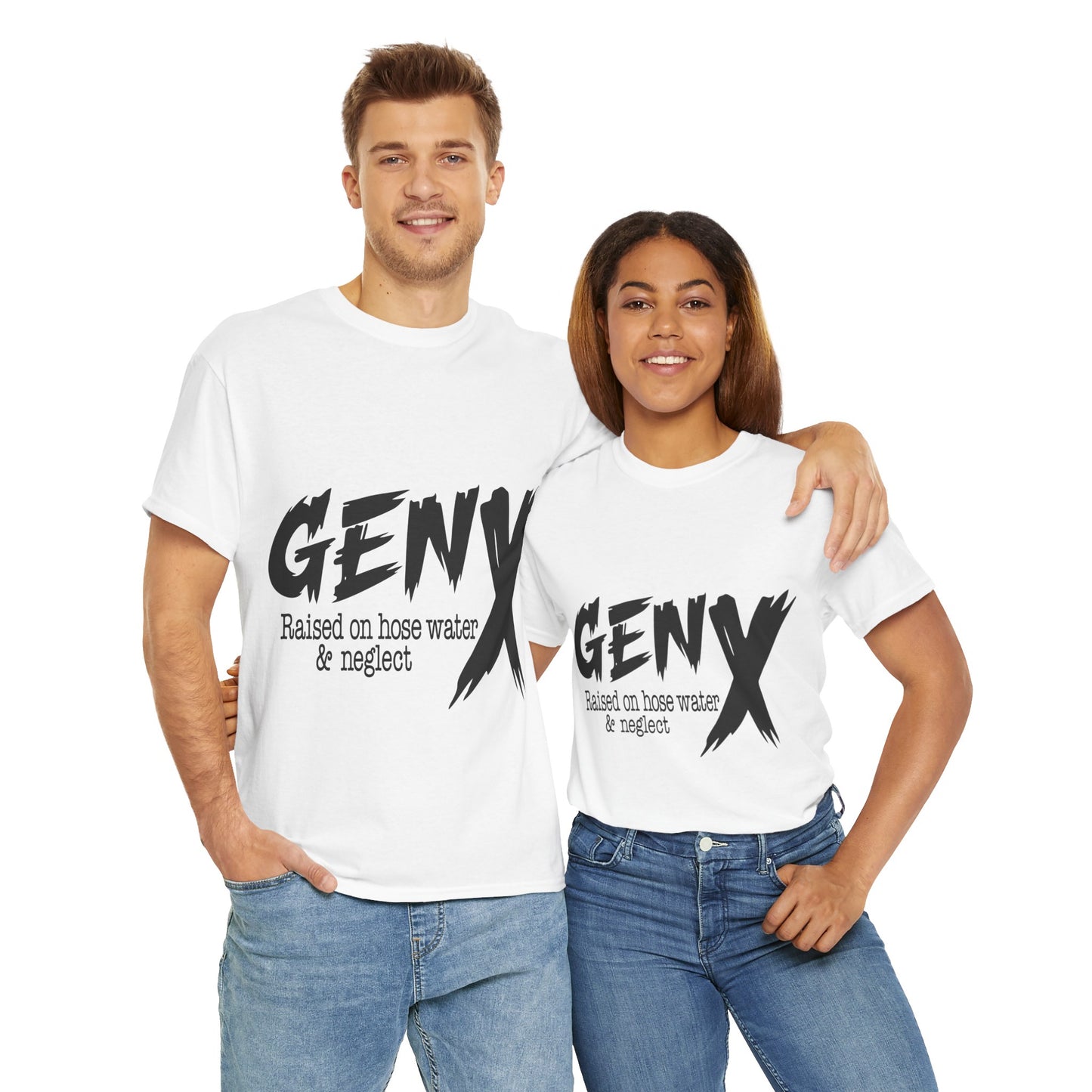 GEN X Raised On Hose Water & Neglect Tshirt Unisex Heavy Cotton