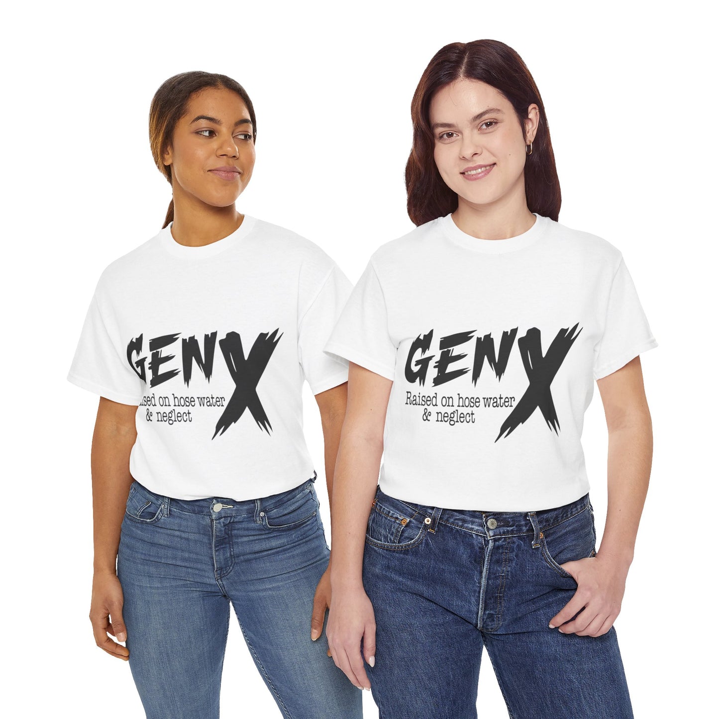 GEN X Raised On Hose Water & Neglect Tshirt Unisex Heavy Cotton