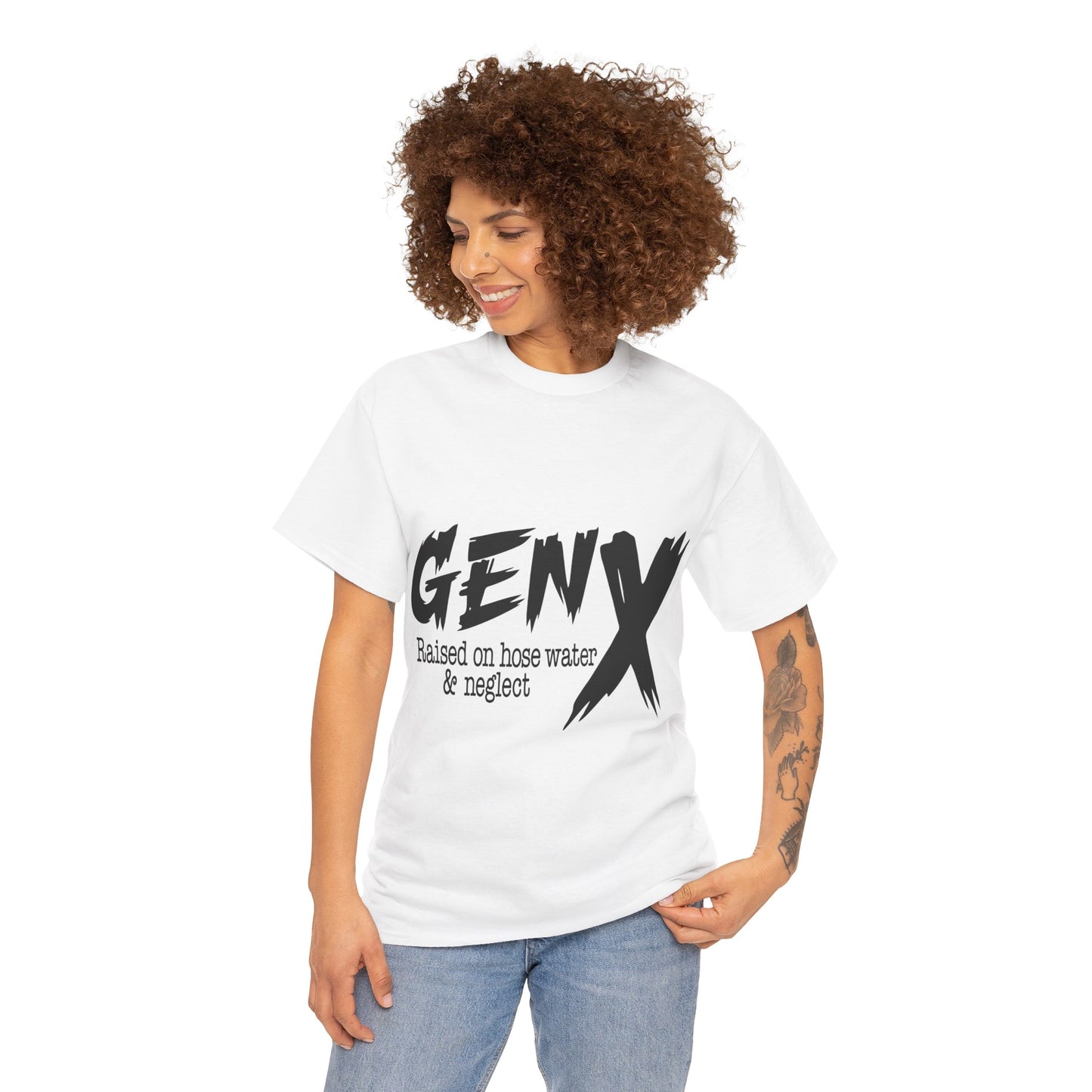 GEN X Raised On Hose Water & Neglect Tshirt Unisex Heavy Cotton