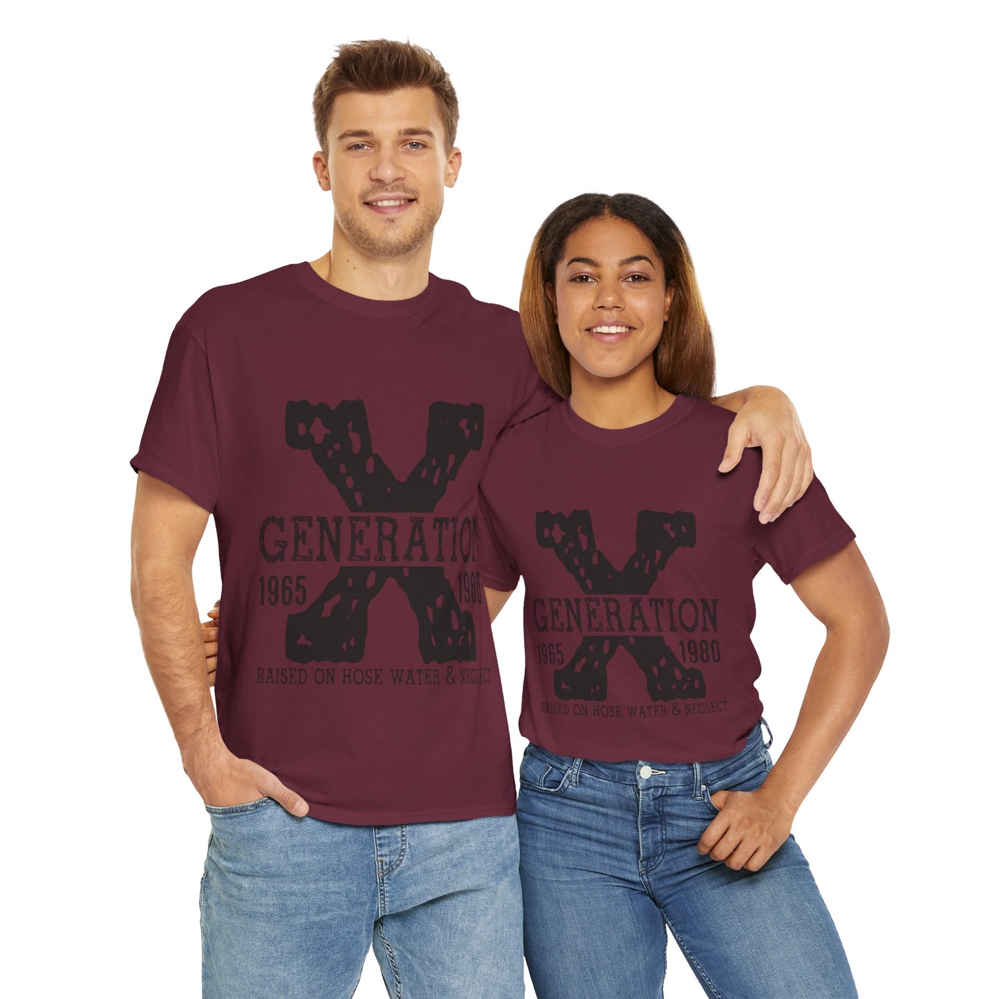Copy of GEN X Raised On Hose Water & Neglect Tshirt Unisex Heavy Cotton