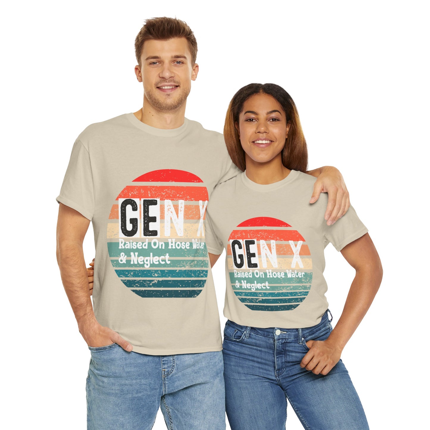 GEN X Raised On Hose Water & Neglect Tshirt Unisex Heavy Cotton